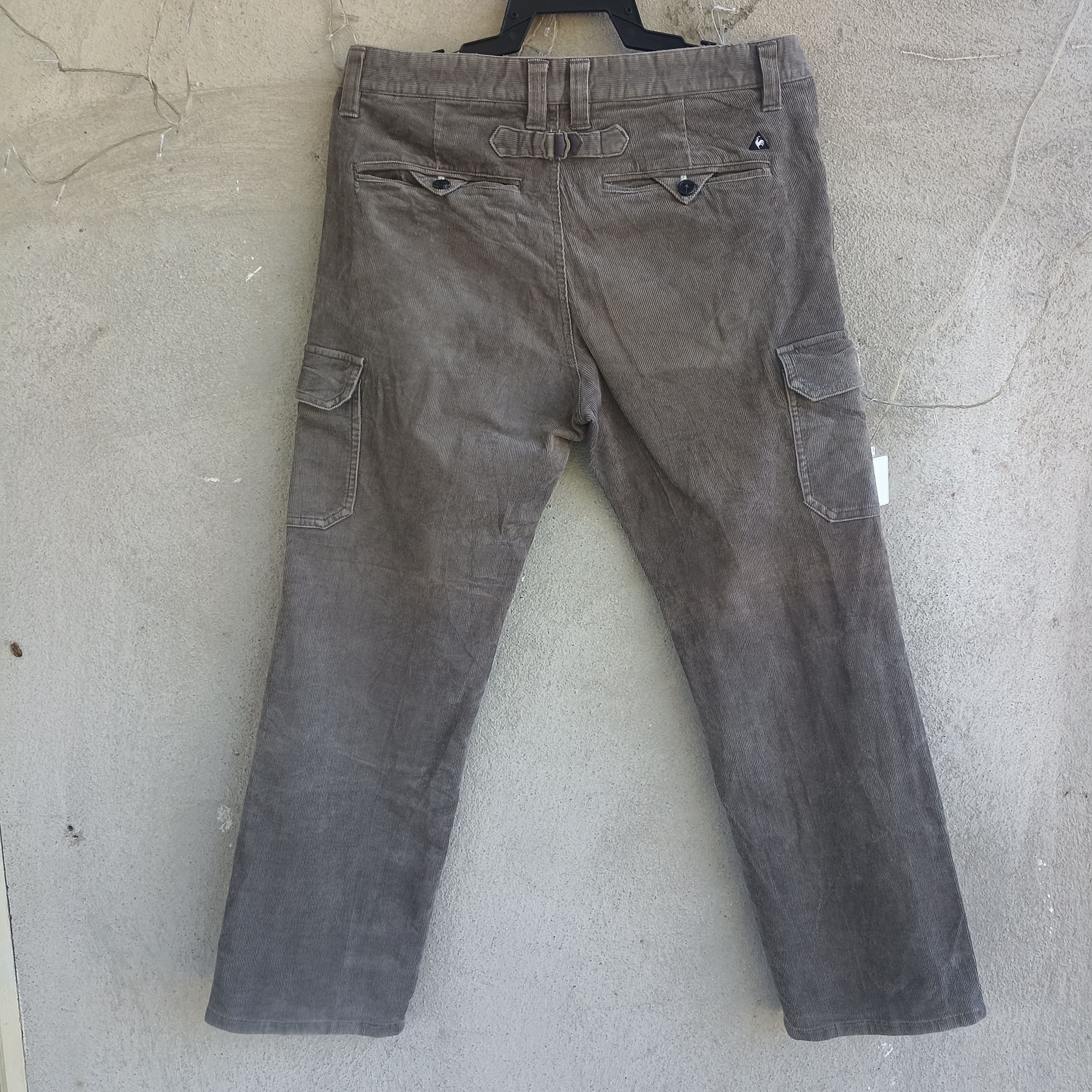 Corpus × Le Coq Sportif Le Coq Sportif Buckleback Gray Corduroy Pant Size US 33 - 4 Thumbnail
