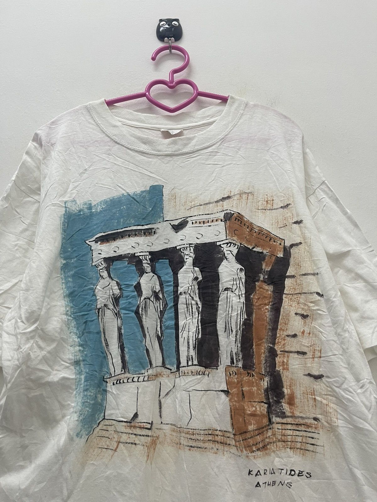 Vintage Rare Vintage KARIATIDES ATHENE Pop Art Single Stitch Size US M / EU 48-50 / 2 - 2 Thumbnail