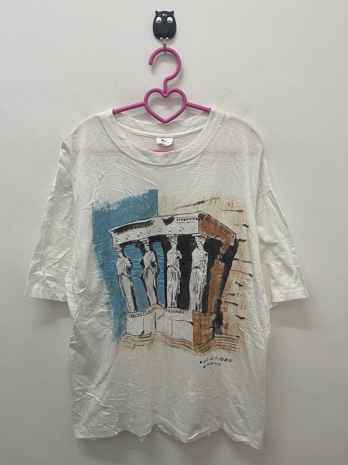Vintage Rare Vintage KARIATIDES ATHENE Pop Art Single Stitch Size US M / EU 48-50 / 2 - 1 Thumbnail