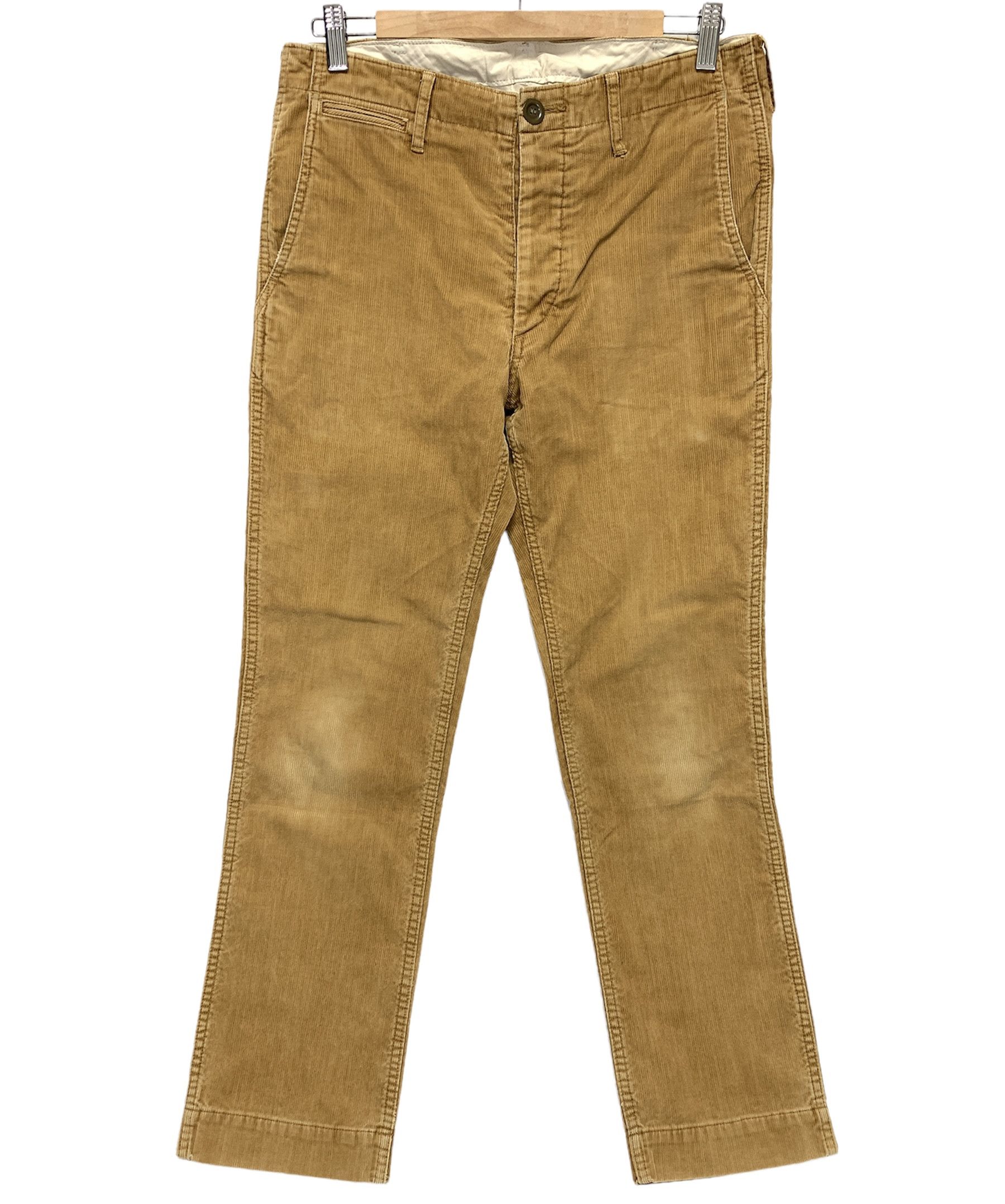 Visvim Brown Rolled Up Hem Detailed Cotton Pants | Grailed