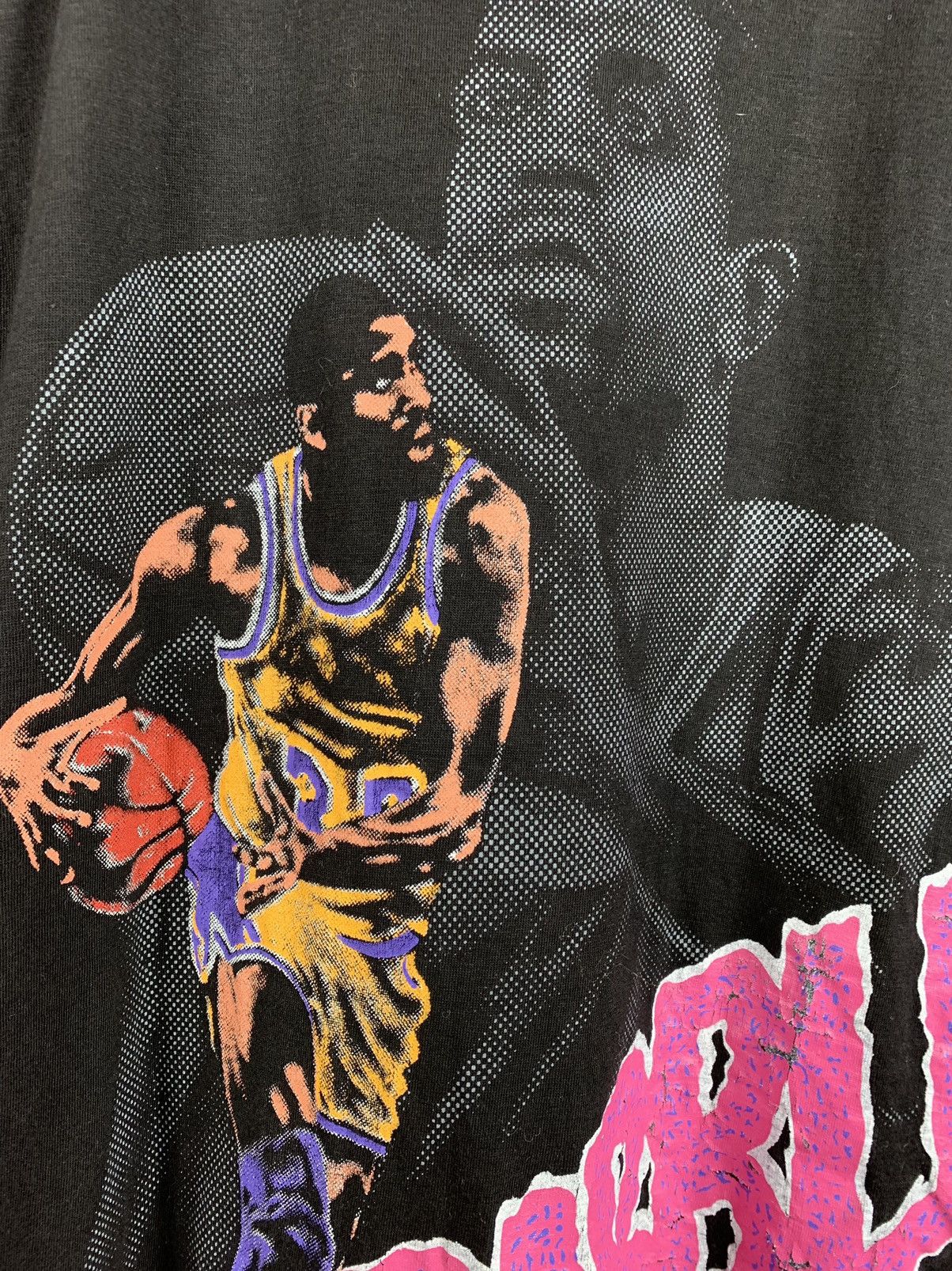 NBA 90s Vintage Magic Johnson Dribble Basket Orlando T-Shirt Size US L / EU 52-54 / 3 - 5 Thumbnail