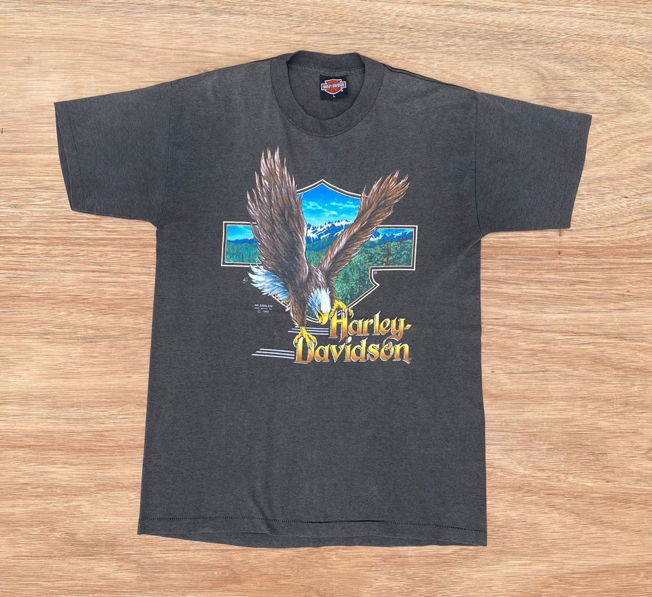 Harley Davidson × Vintage Vintage Tee D 35 Harley Davidson flying eagle Size US L / EU 52-54 / 3 - 1 Thumbnail