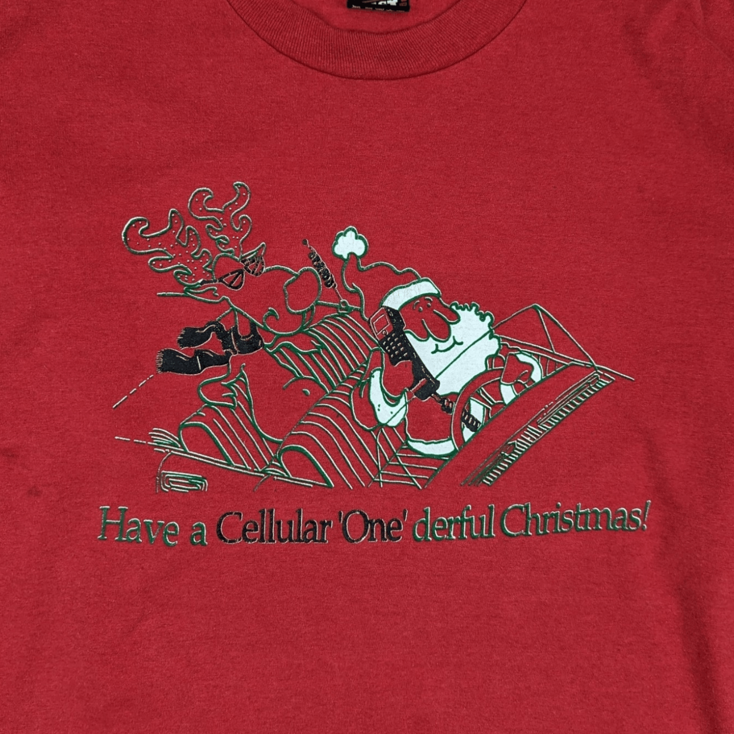 Vintage Vintage 80's FOTL Santa Claus Christmas Long Sleeve T-Shirt Size US XL / EU 56 / 4 - 5 Thumbnail