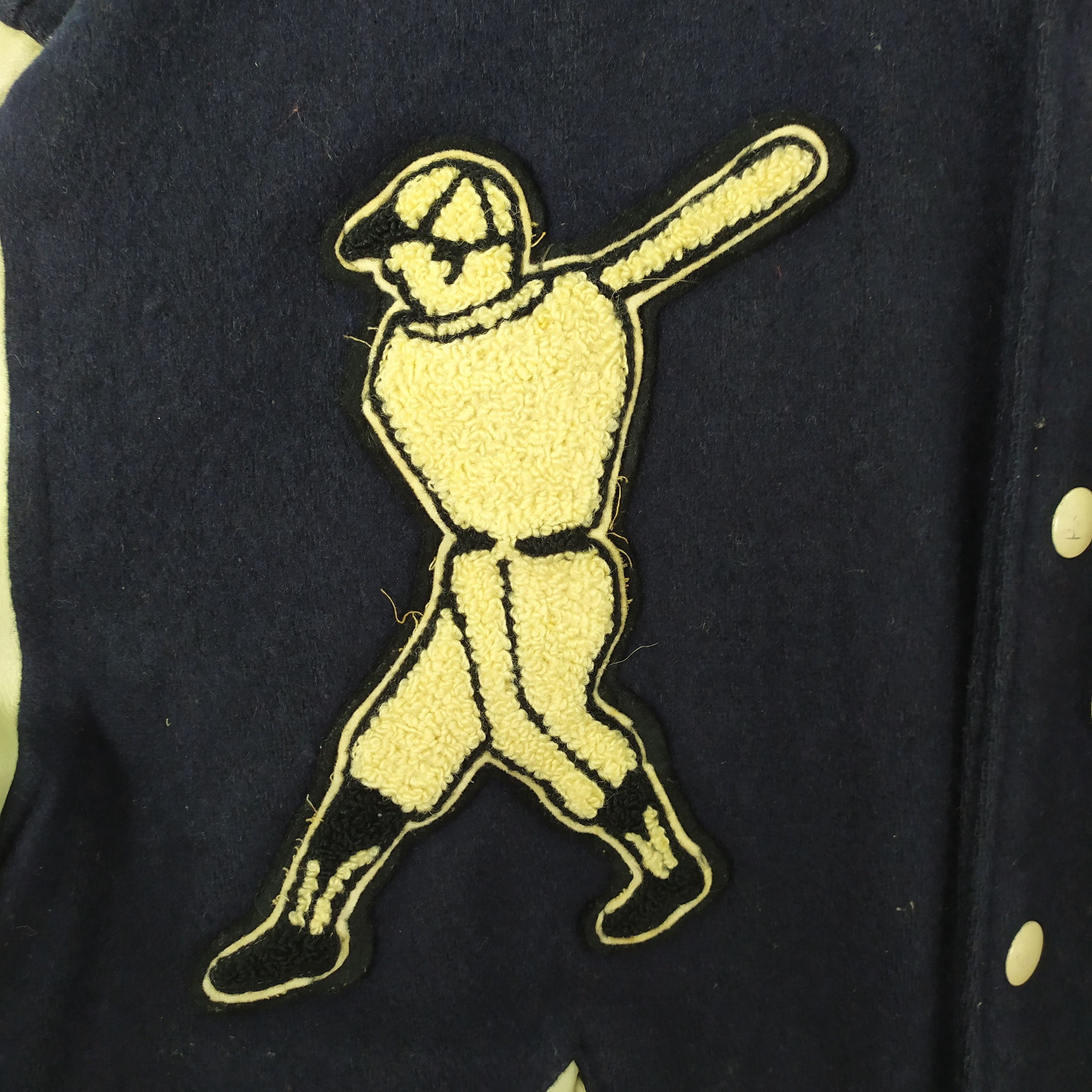 New York Yankees VINTAGE 70' NEW YORK YANKEES BASEBALL FADED VARSITY JACKET Size US S / EU 44-46 / 1 - 4 Thumbnail