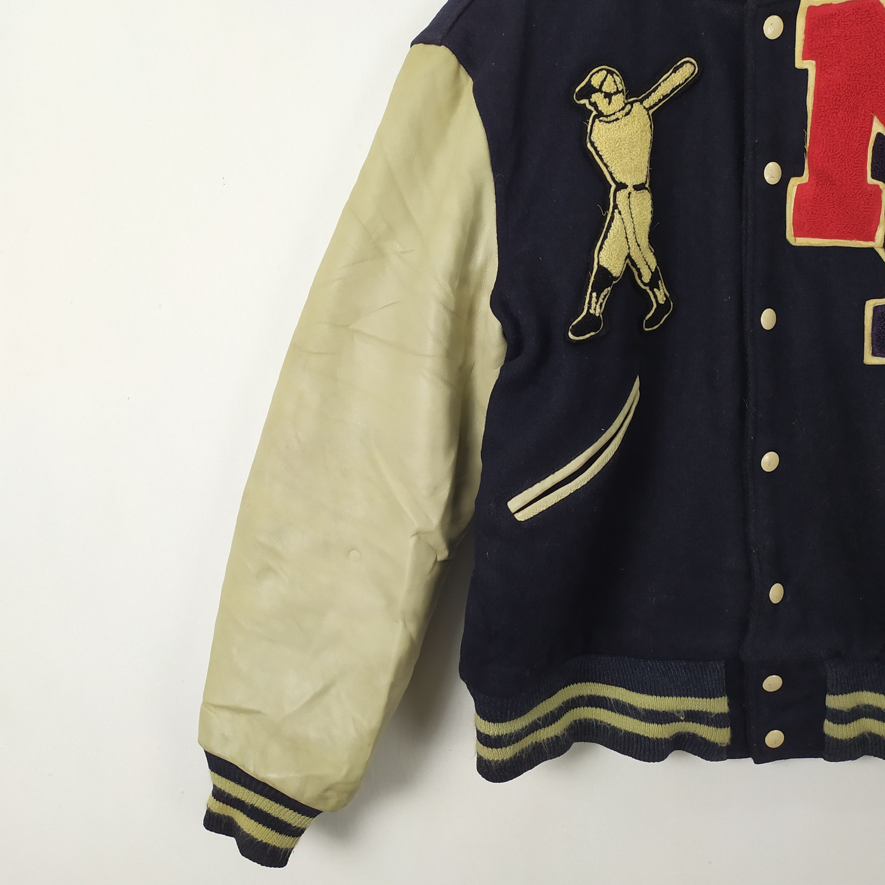 New York Yankees VINTAGE 70' NEW YORK YANKEES BASEBALL FADED VARSITY JACKET Size US S / EU 44-46 / 1 - 7 Thumbnail
