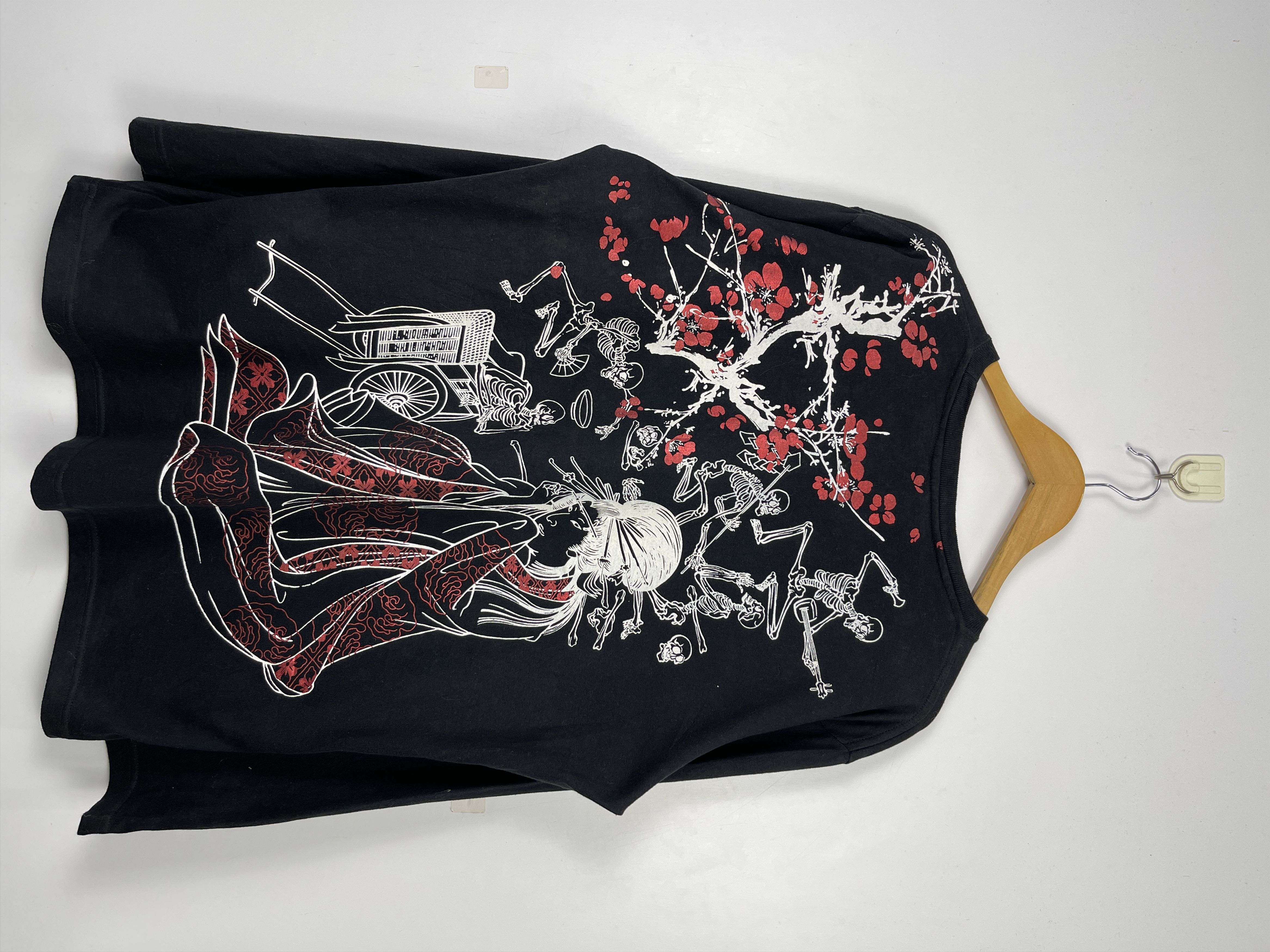 image of Vintage Geisha Long Sleeve Tees in Black, Men's (Size 2XL)