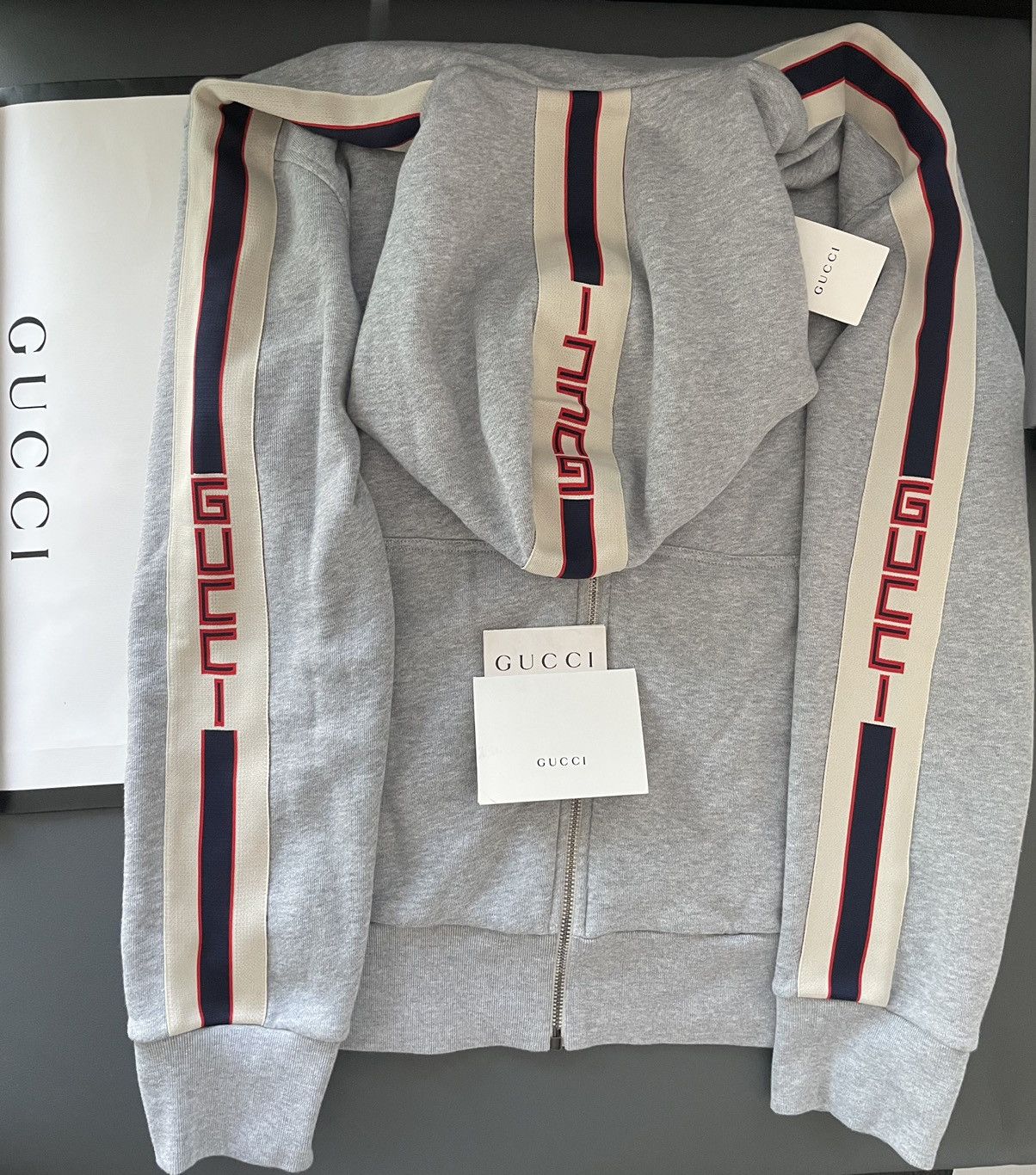 Gucci Rare Sold Out Limited Edition Gucci Logo Track Hooded Jacket Size US M / EU 48-50 / 2 - 15 Thumbnail