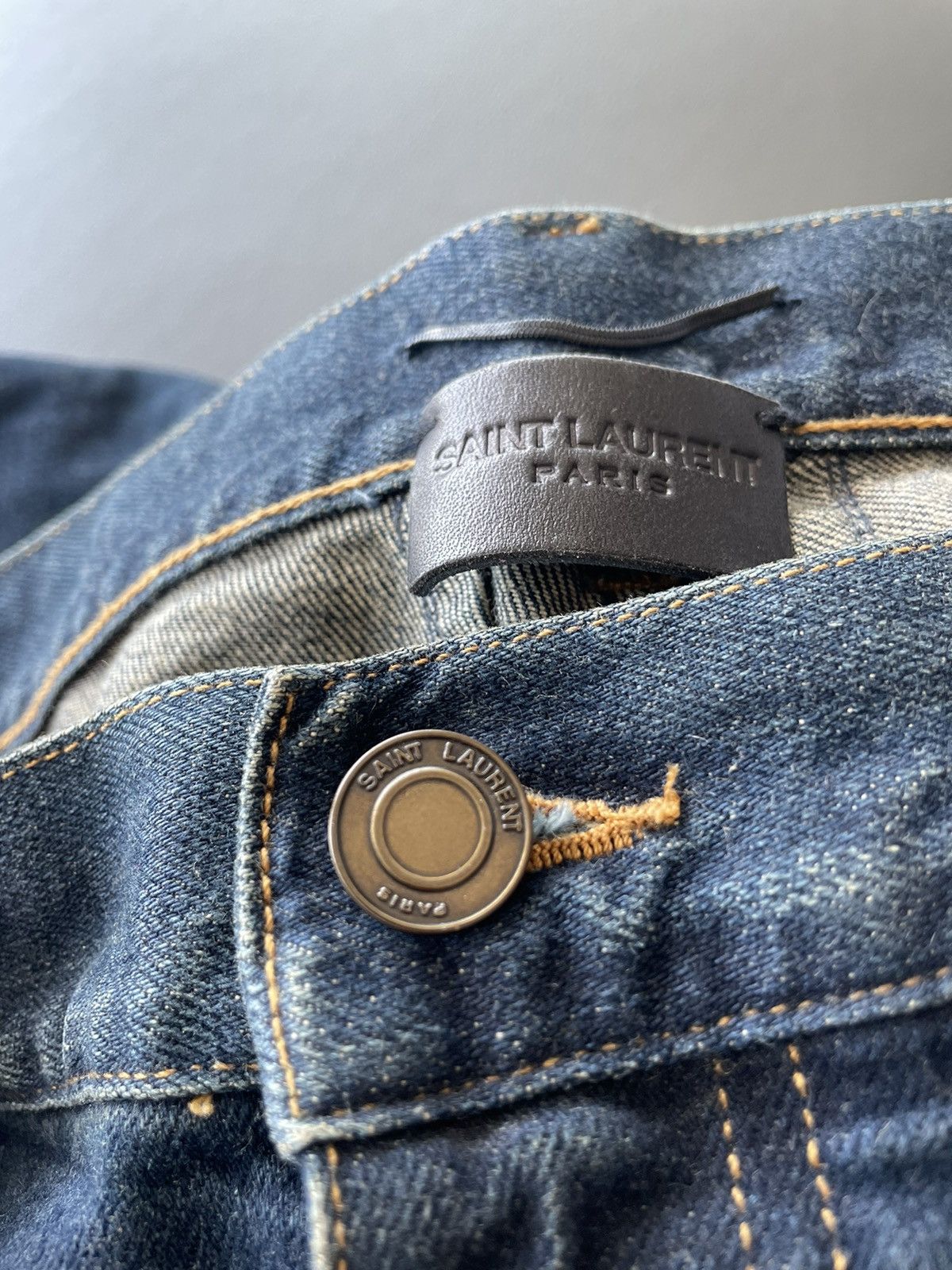 Hedi Slimane × Saint Laurent Paris × Yves Saint Laurent Brand New Super Rare 16 Runway Hedi Slimane SK LW Denim Size US 38 / EU 54 - 7 Thumbnail