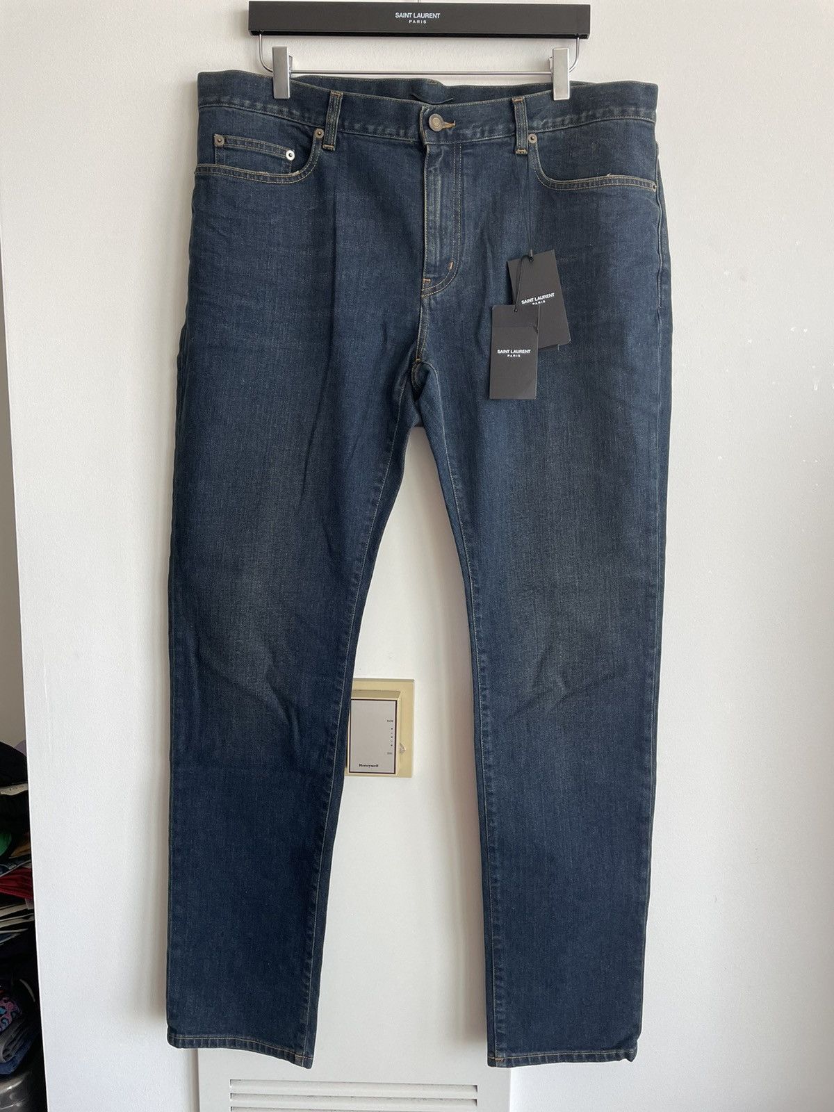 Hedi Slimane × Saint Laurent Paris × Yves Saint Laurent Brand New Super Rare 16 Runway Hedi Slimane SK LW Denim Size US 38 / EU 54 - 5 Thumbnail