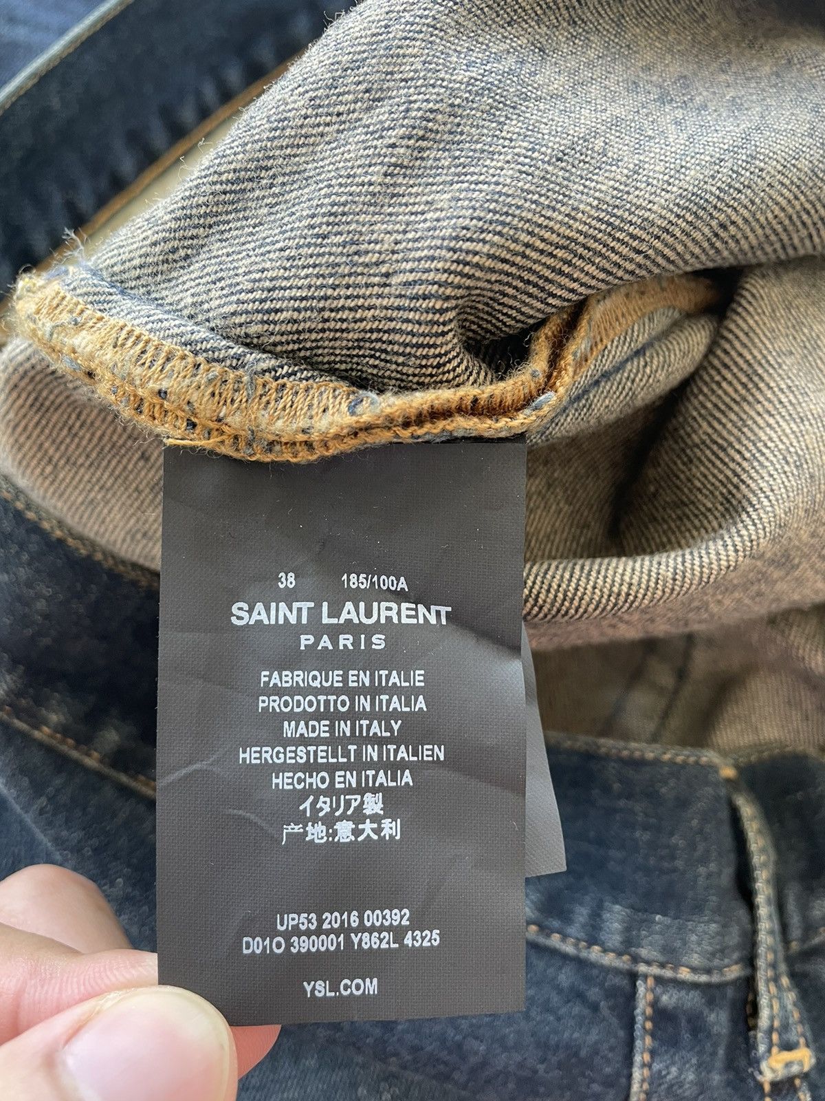 Hedi Slimane × Saint Laurent Paris × Yves Saint Laurent Brand New Super Rare 16 Runway Hedi Slimane SK LW Denim Size US 38 / EU 54 - 11 Thumbnail