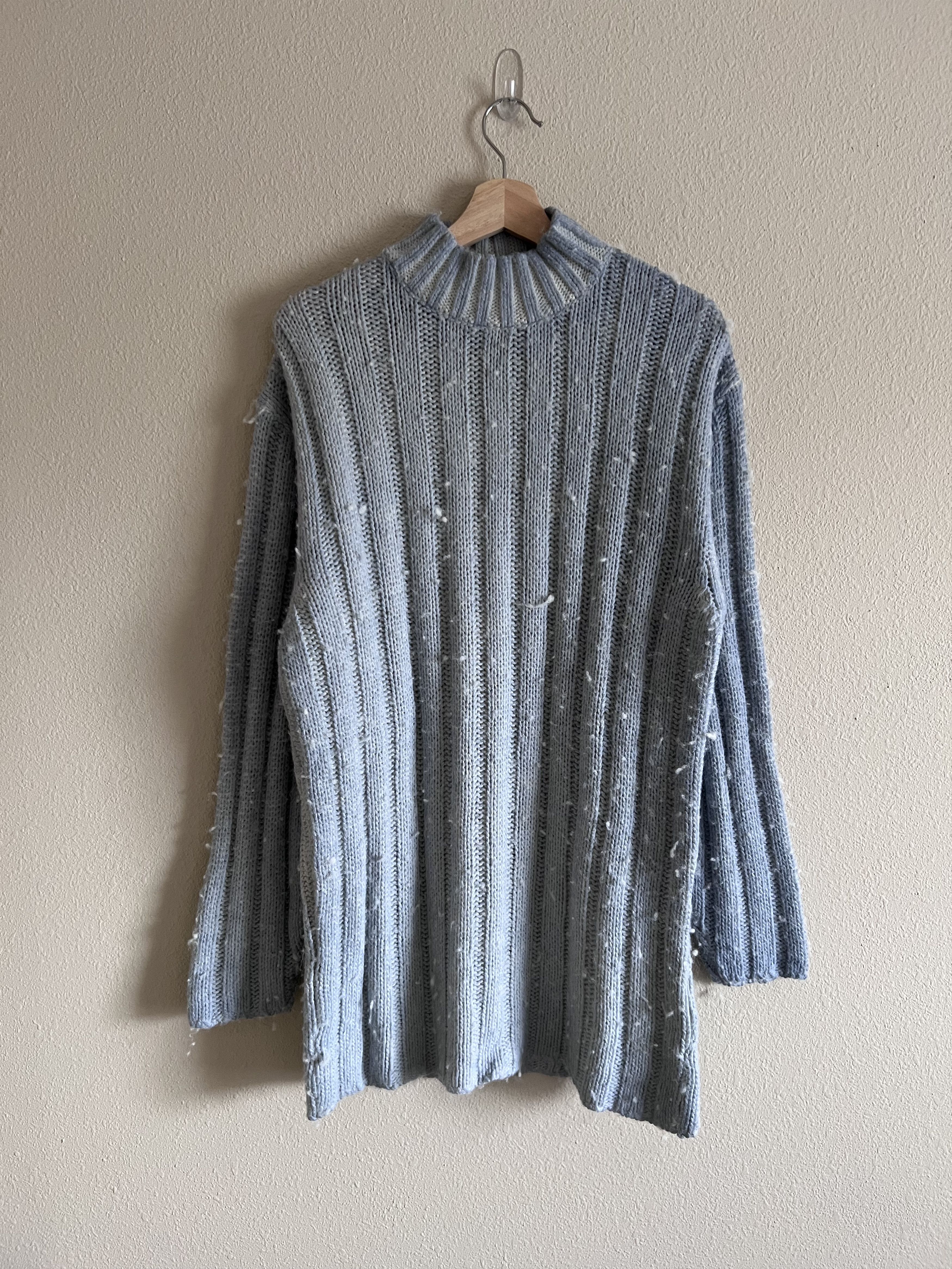 Our Legacy Our Legacy Funnel Neck Ribbed Sweater Blue Size US L / EU 52-54 / 3 - 1 Thumbnail