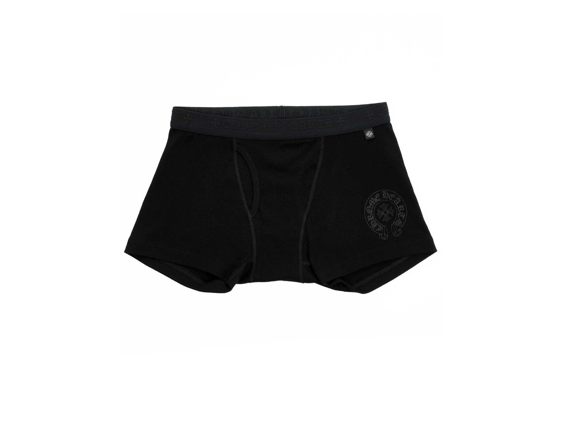 Pre-owned Chrome Hearts Short Boxer Briefs In Black