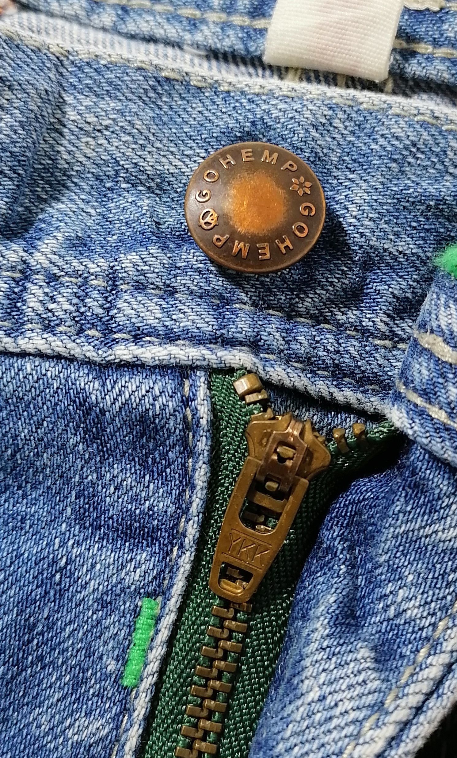 Japanese Brand Gohemp Big Pocket Denim Jeans Size US 35 - 3 Thumbnail