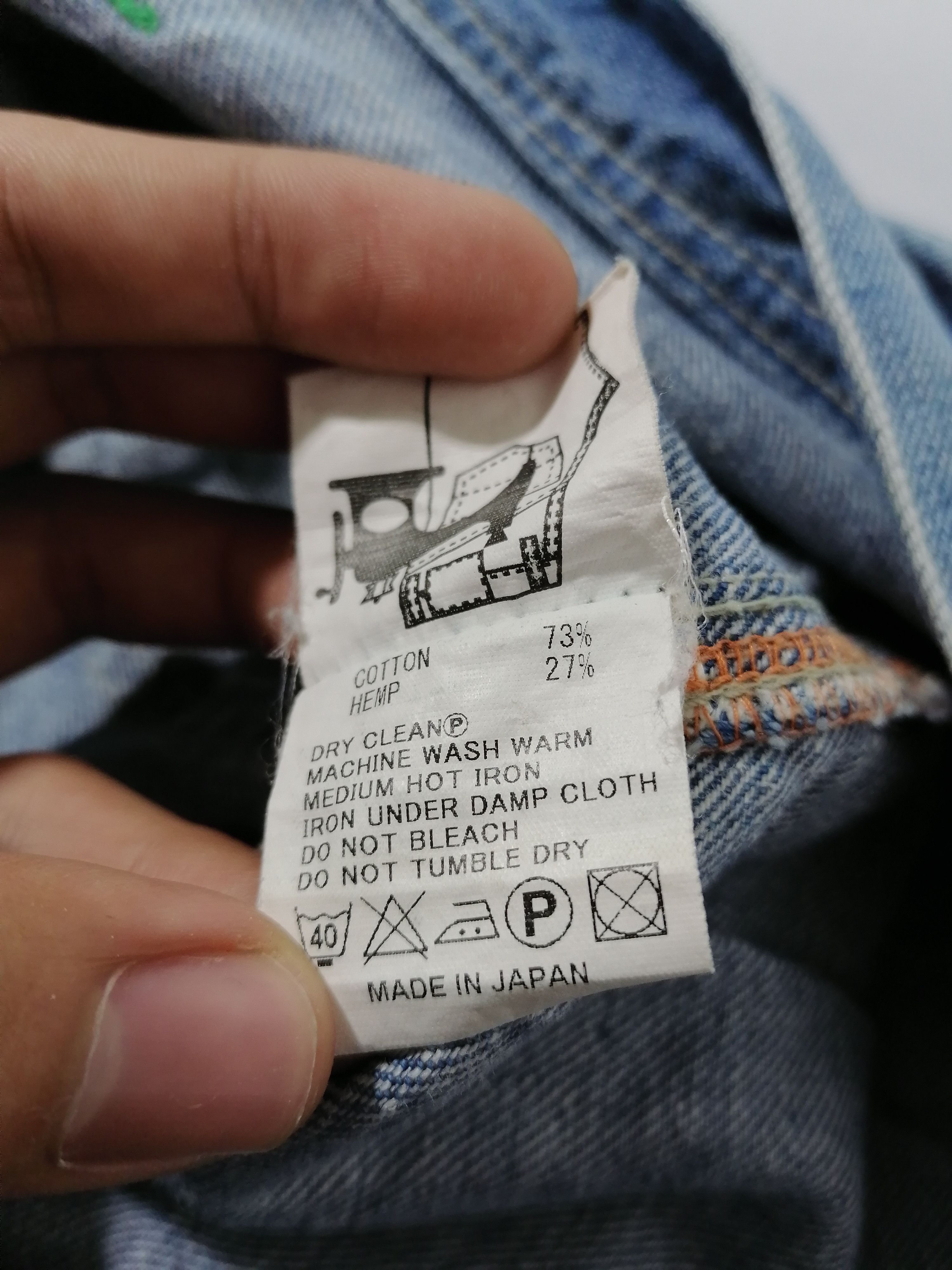 Japanese Brand Gohemp Big Pocket Denim Jeans Size US 35 - 8 Thumbnail