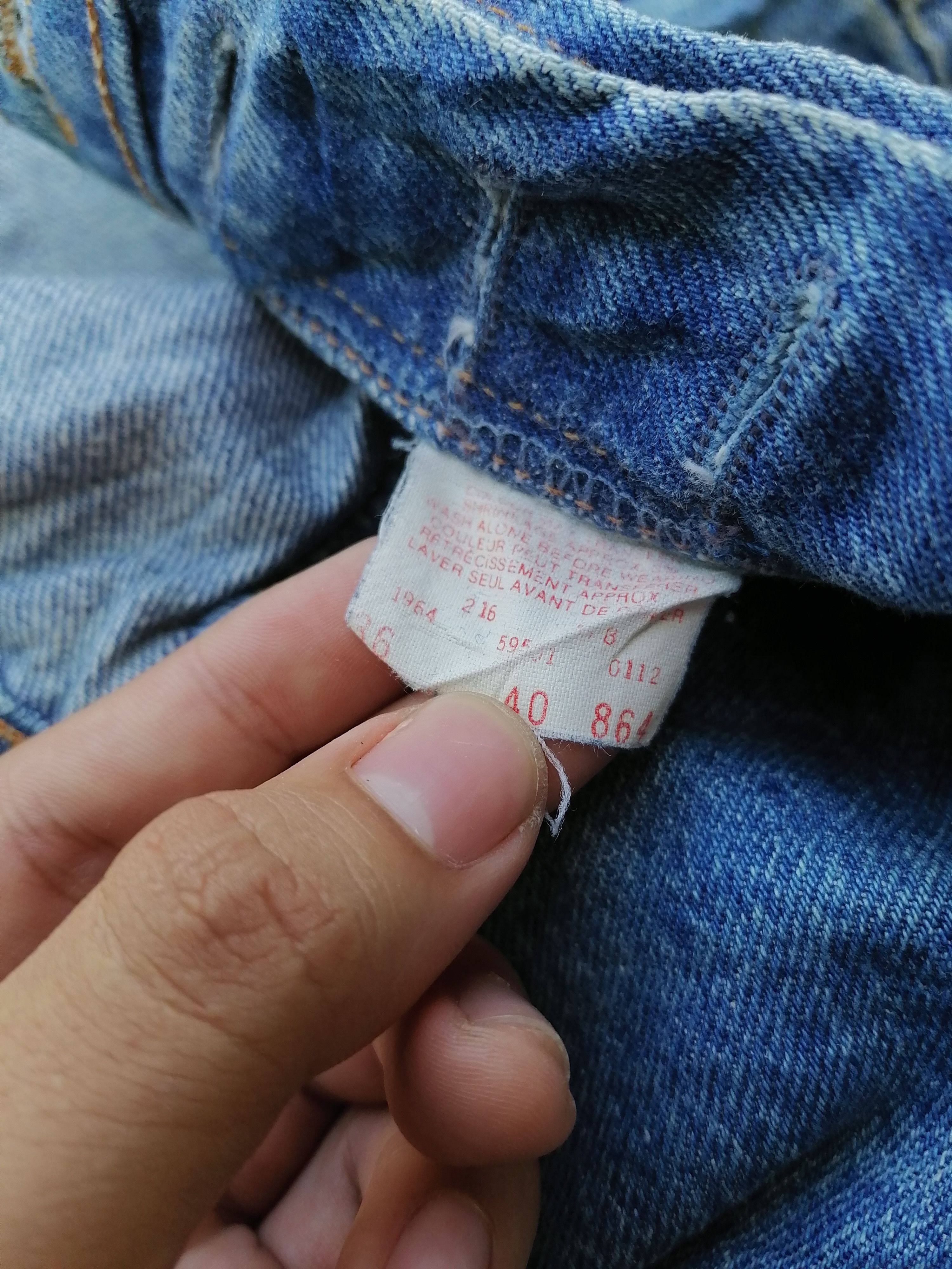 Levi's × Levi's Vintage Clothing Levi's Strauss 501 Fly Button Denim Jeans Size US 34 / EU 50 - 4 Thumbnail