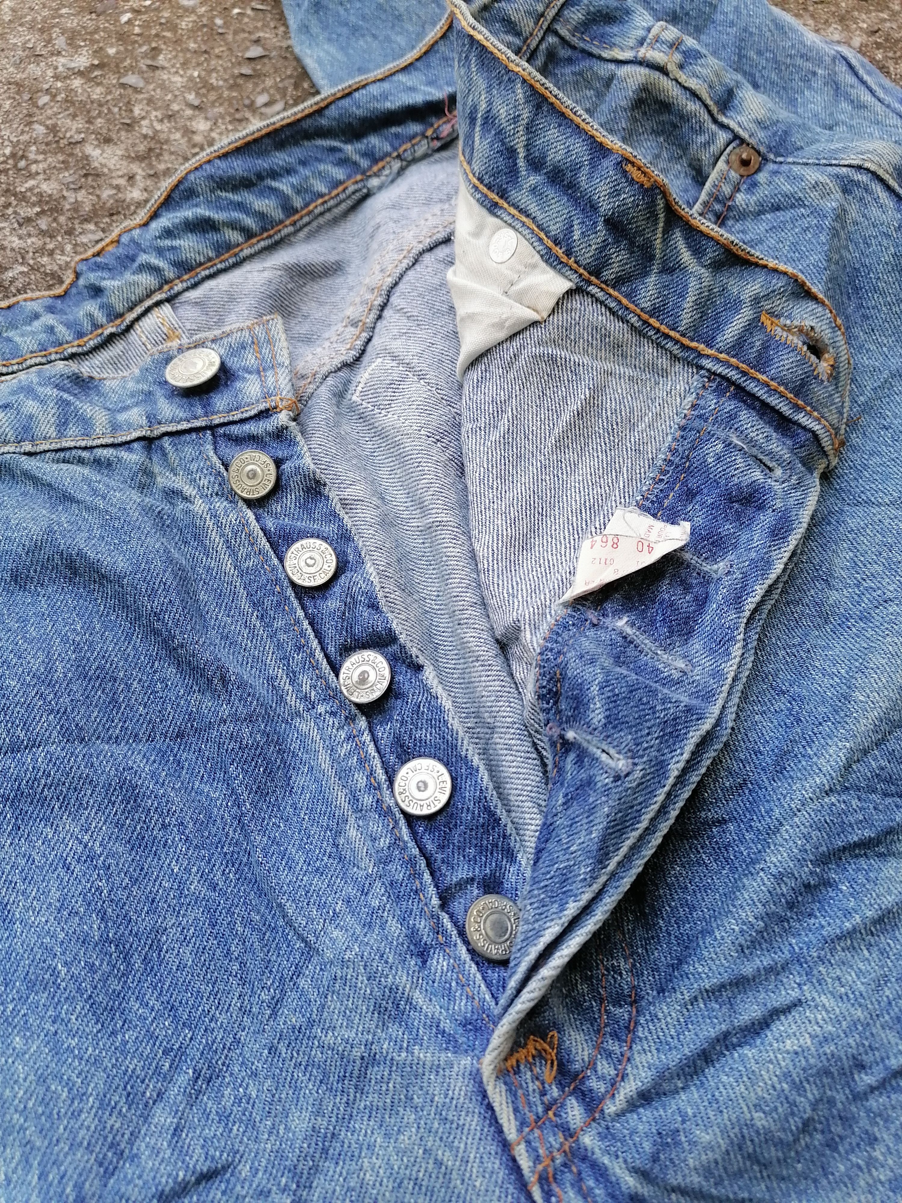 Levi's × Levi's Vintage Clothing Levi's Strauss 501 Fly Button Denim Jeans Size US 34 / EU 50 - 3 Thumbnail