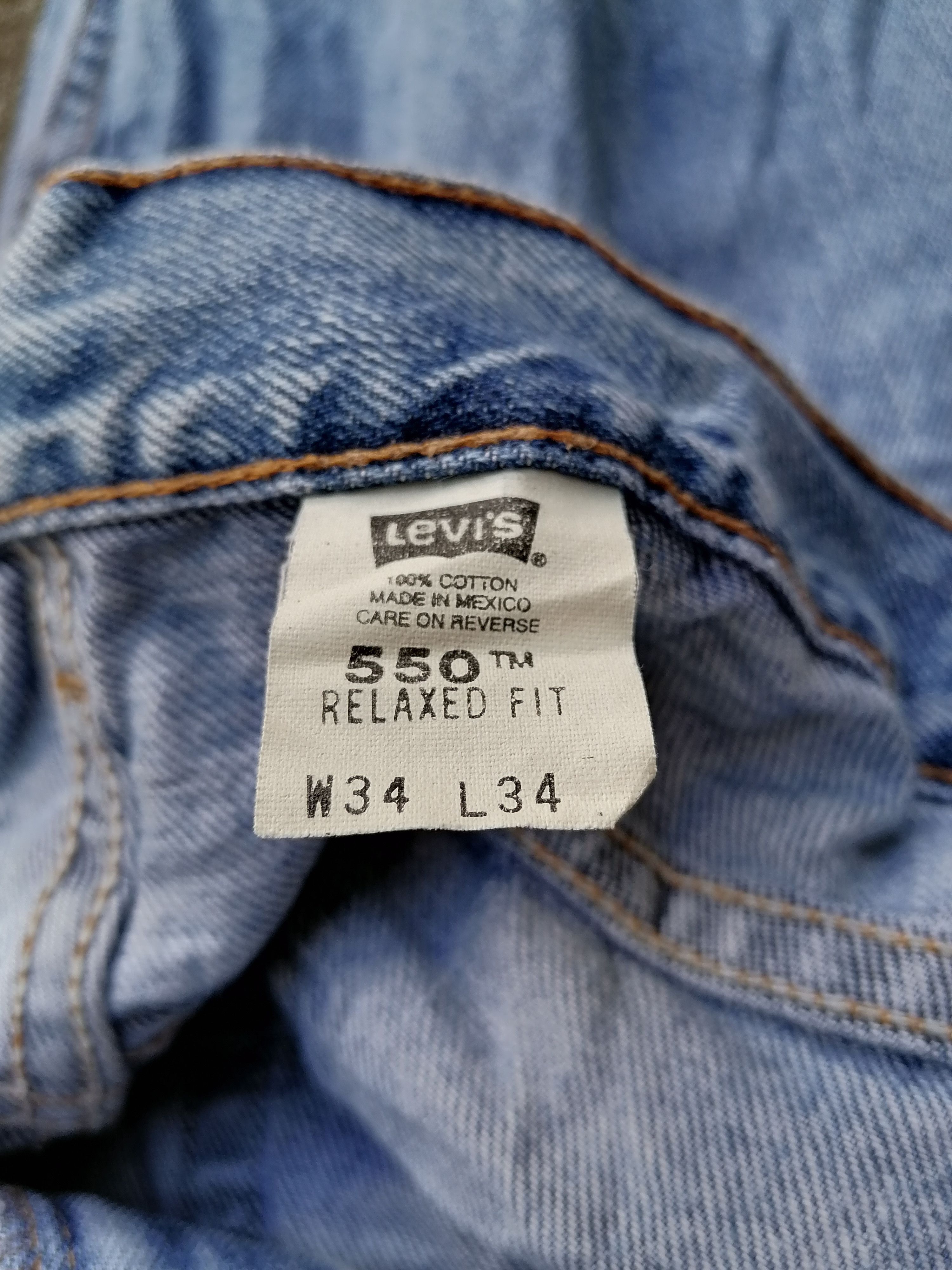 Levi's × Levi's Vintage Clothing Levi's Strauss 550 Relaxed Fit Denim Jeans Size US 34 / EU 50 - 7 Thumbnail