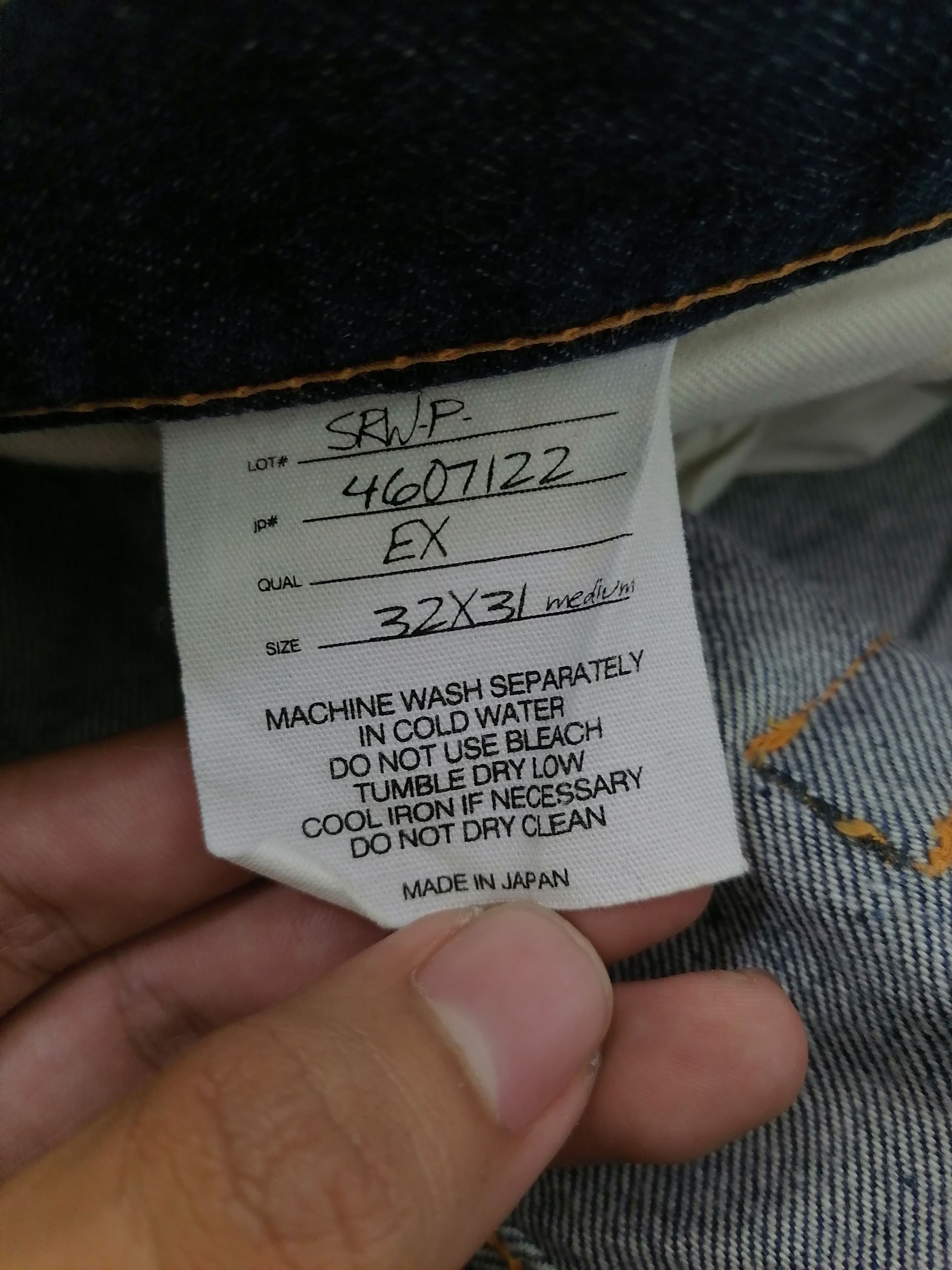 Japanese Brand Scanner Fundamental Product Selvedge Jeans Size US 34 / EU 50 - 9 Thumbnail