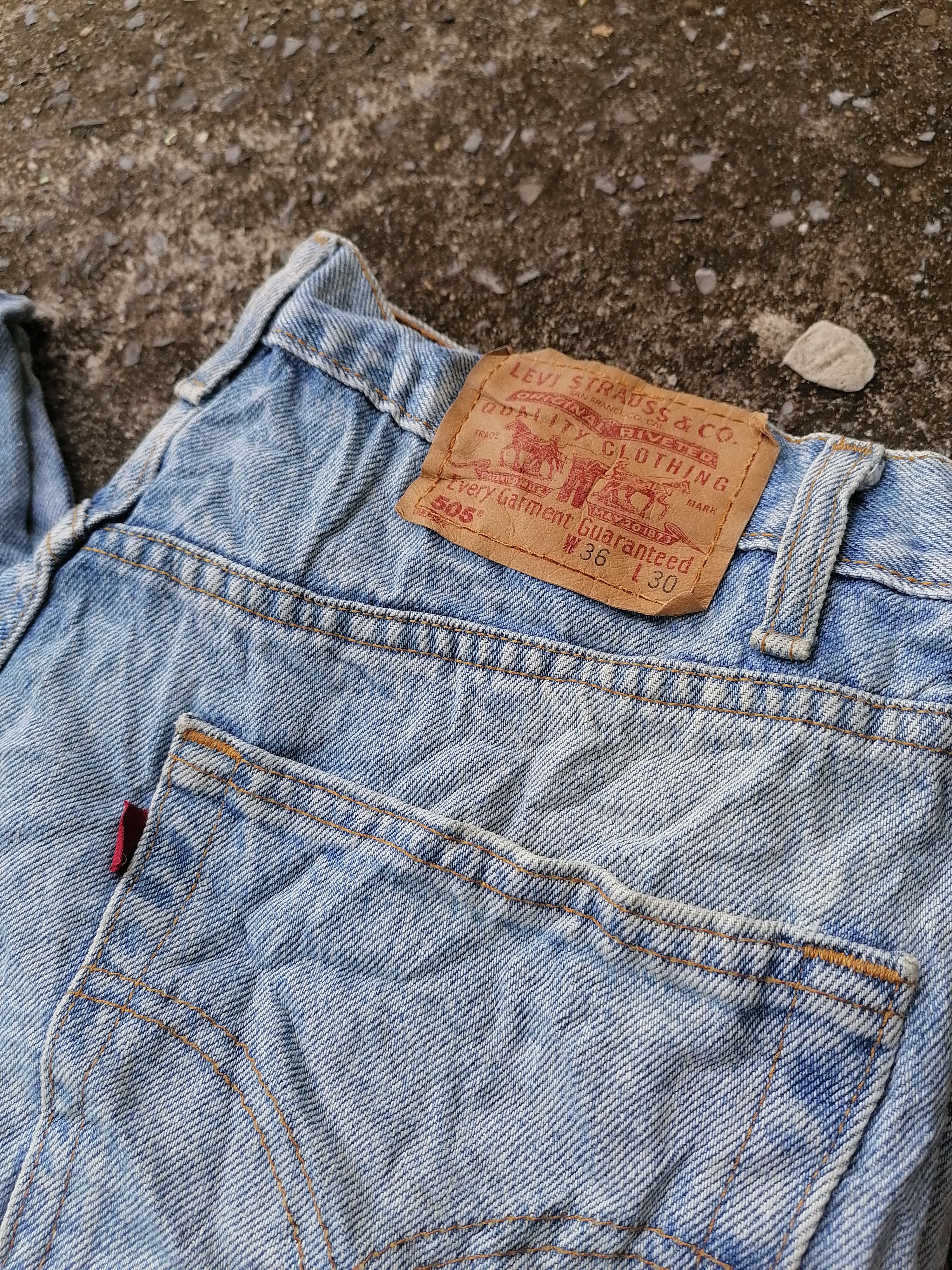 Levi's × Levi's Vintage Clothing 505 Levi's Strauss Denim Jeans Size US 36 / EU 52 - 8 Thumbnail