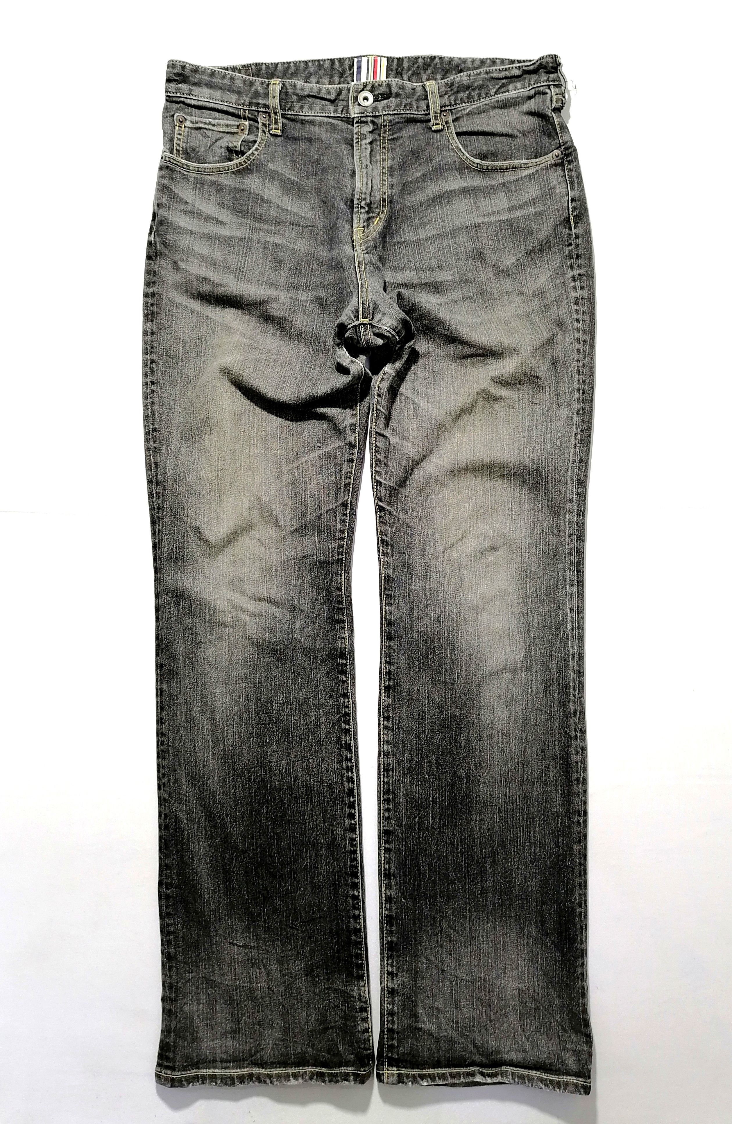 Japanese Brand Kunishima Buemon Embroidered Straight Cut Denim Jeans Size US 34 / EU 50 - 1 Thumbnail