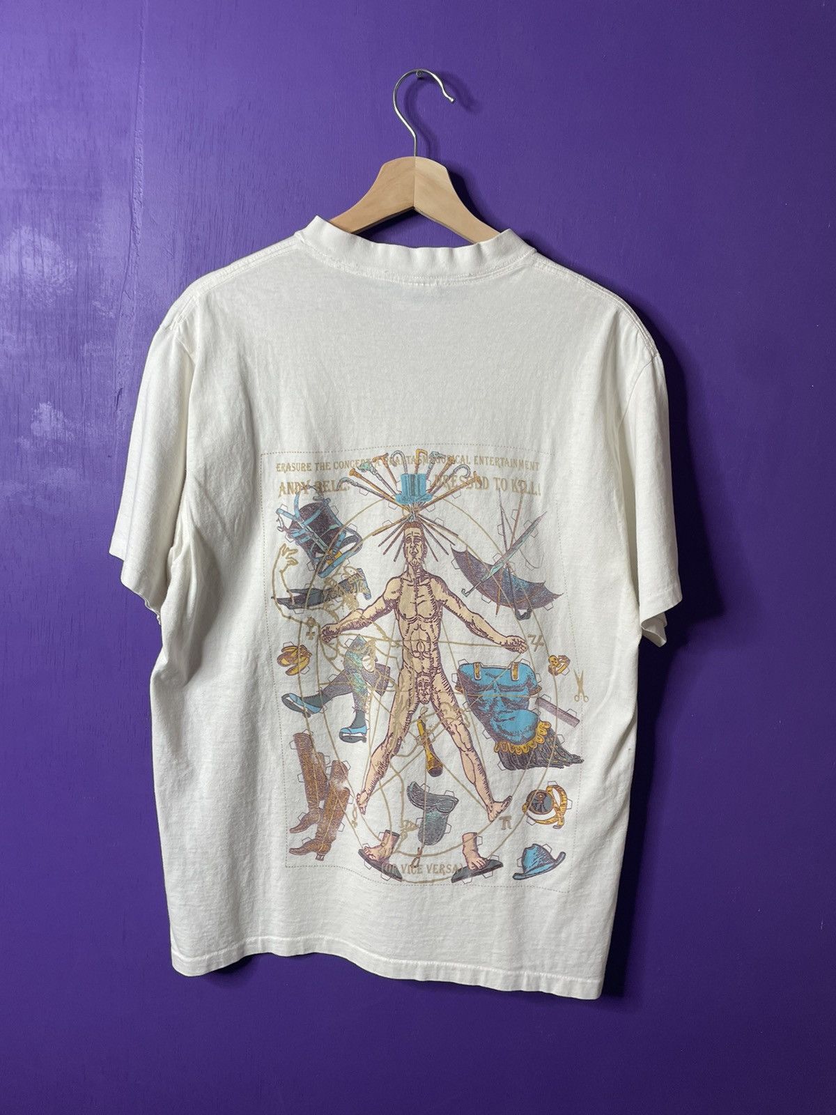 Vintage Vintage Anatomy of getting dressed art t-shirt Size US L / EU 52-54 / 3 - 2 Thumbnail