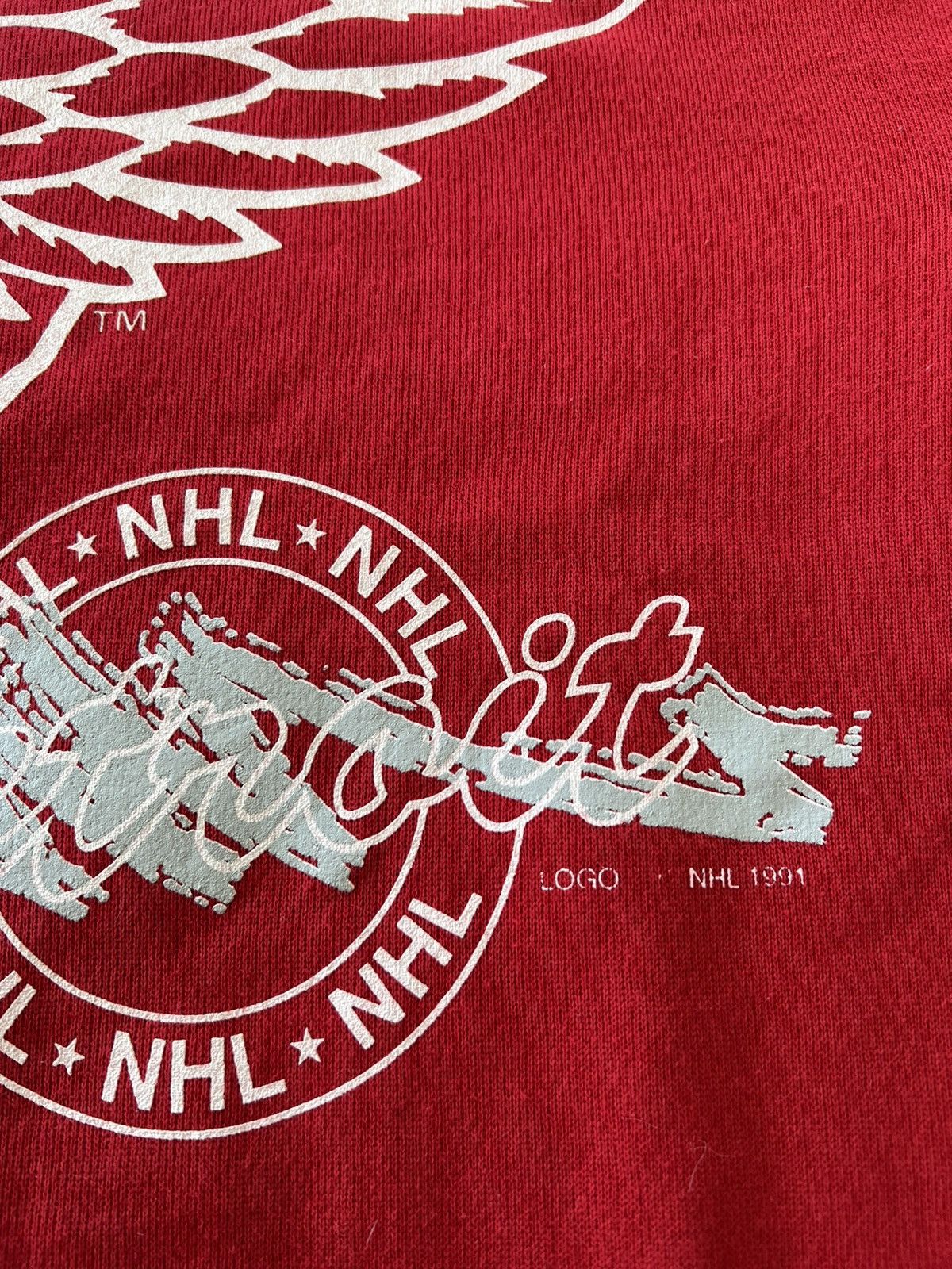 NHL Vintage 1991 Detroit Red Wings NHL Red Sweatshirts Size US M / EU 48-50 / 2 - 6 Thumbnail