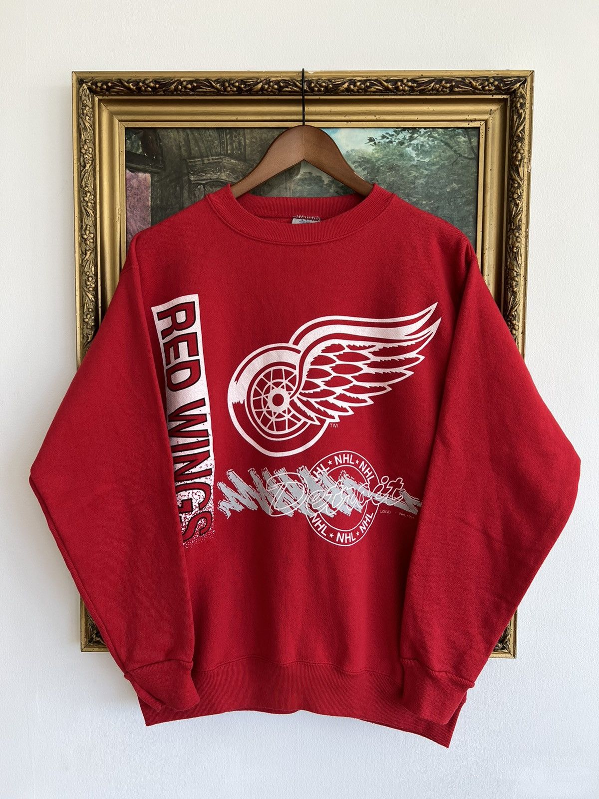 NHL Vintage 1991 Detroit Red Wings NHL Red Sweatshirts Size US M / EU 48-50 / 2 - 1 Thumbnail