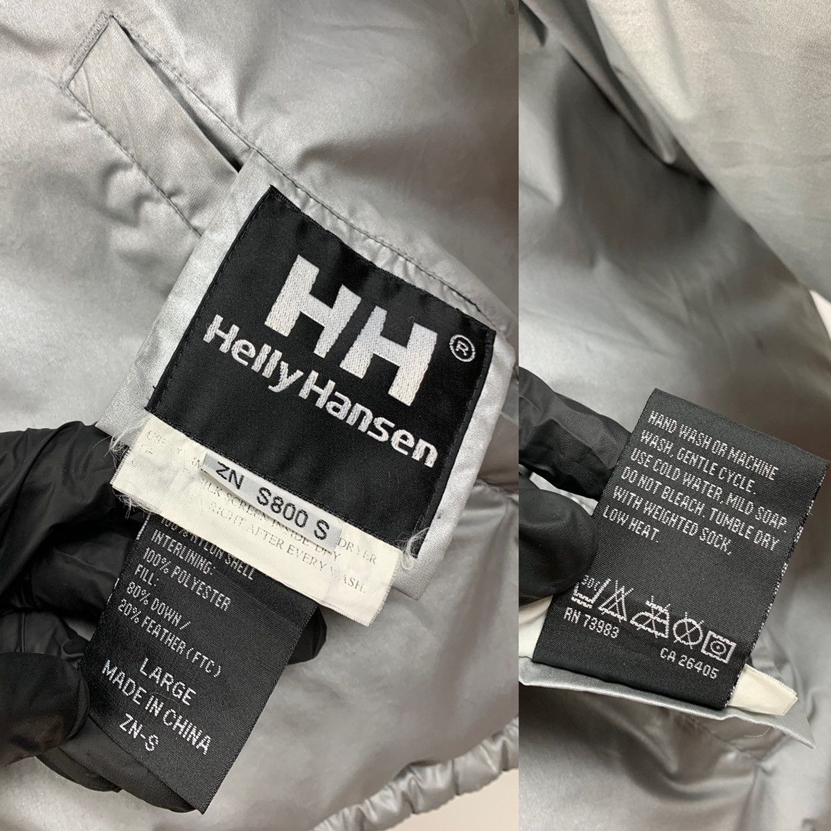 Helly Hansen 90s Vintage Helly Hansen Reversible Down Puffer Jacket Size US L / EU 52-54 / 3 - 23 Thumbnail