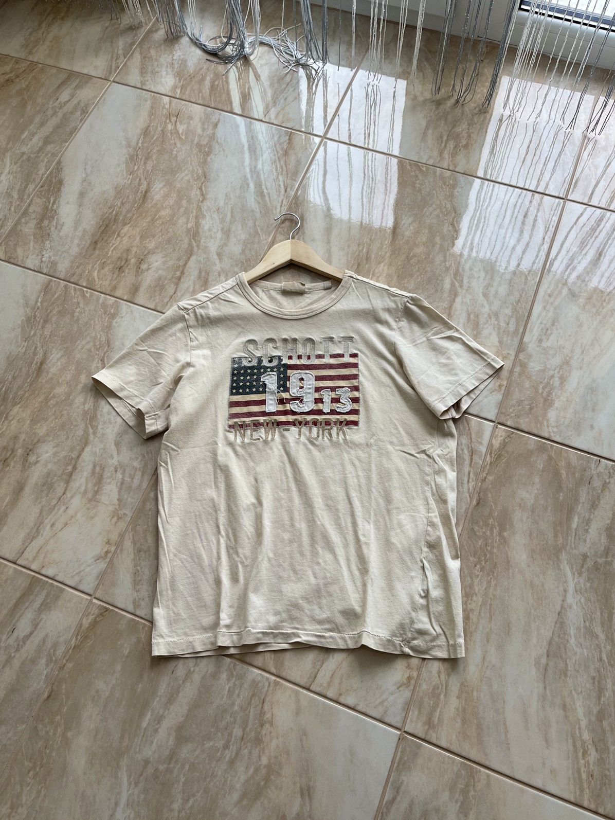 Schott × Vintage Vintage Schott N.Y.C Tee Size US M / EU 48-50 / 2 - 1 Thumbnail