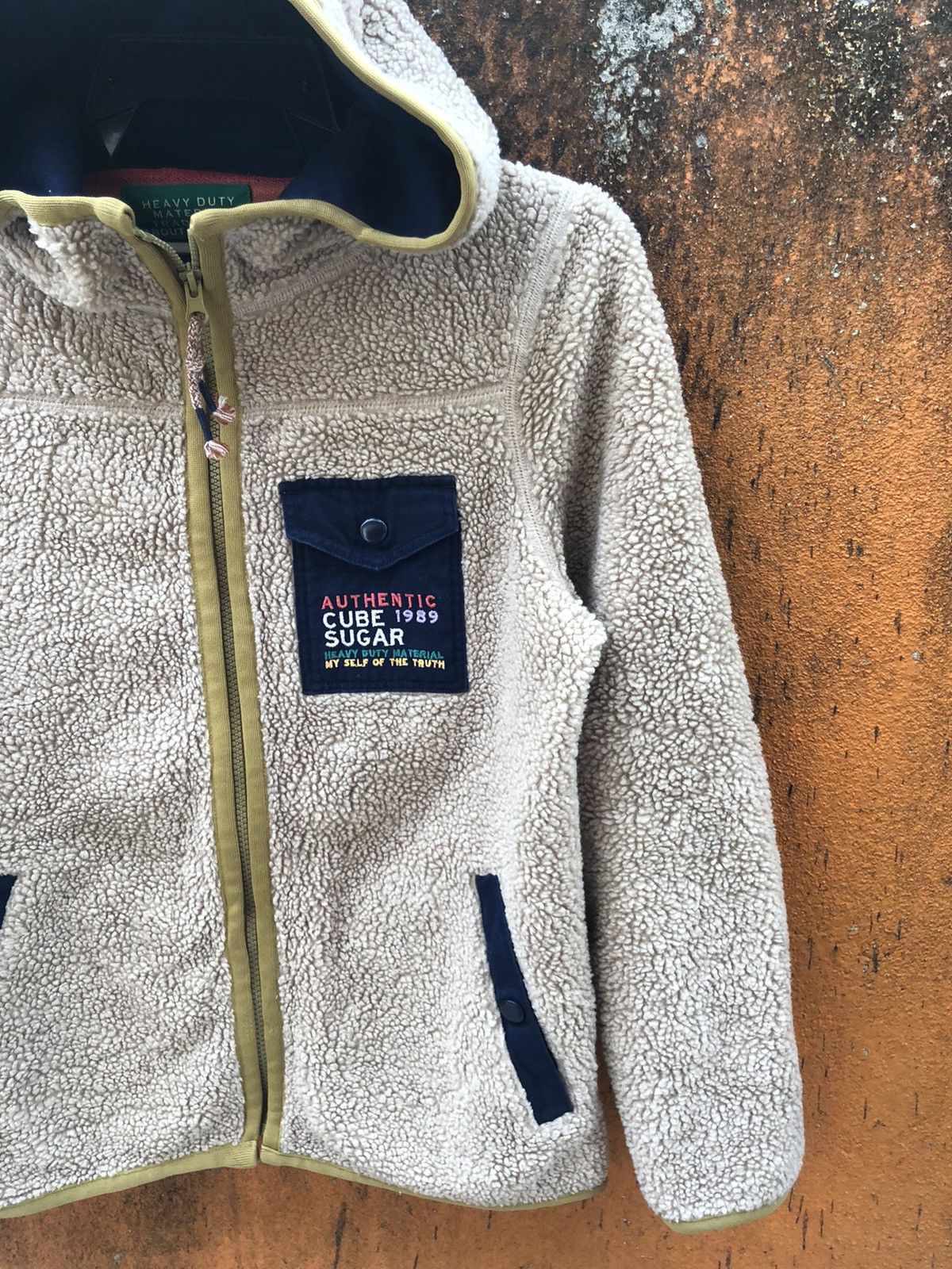 Japanese Brand Authentic Cube Sugar fleece Hodie zipper sweater Size US M / EU 48-50 / 2 - 3 Thumbnail
