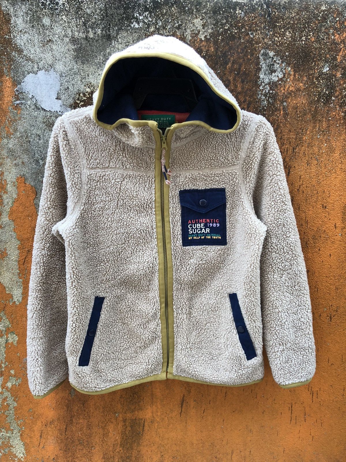 Japanese Brand Authentic Cube Sugar fleece Hodie zipper sweater Size US M / EU 48-50 / 2 - 1 Thumbnail