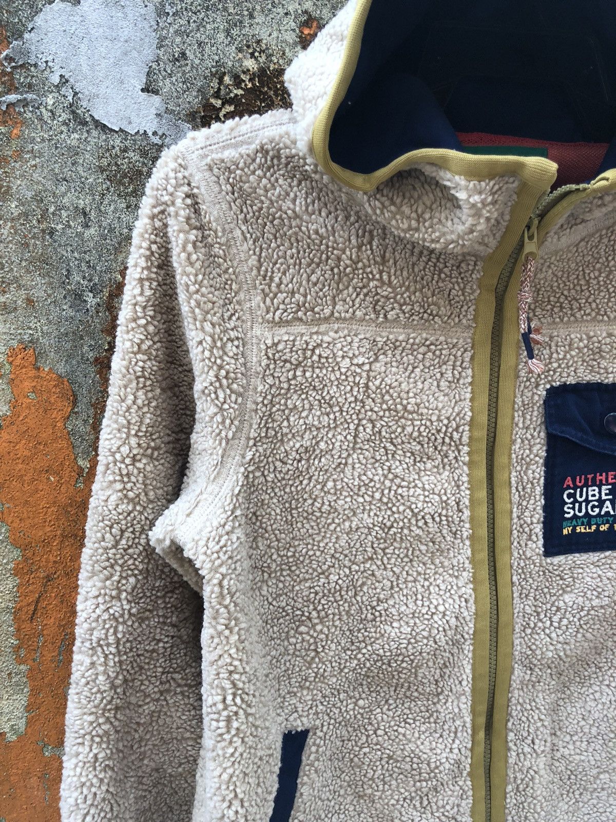 Japanese Brand Authentic Cube Sugar fleece Hodie zipper sweater Size US M / EU 48-50 / 2 - 4 Thumbnail