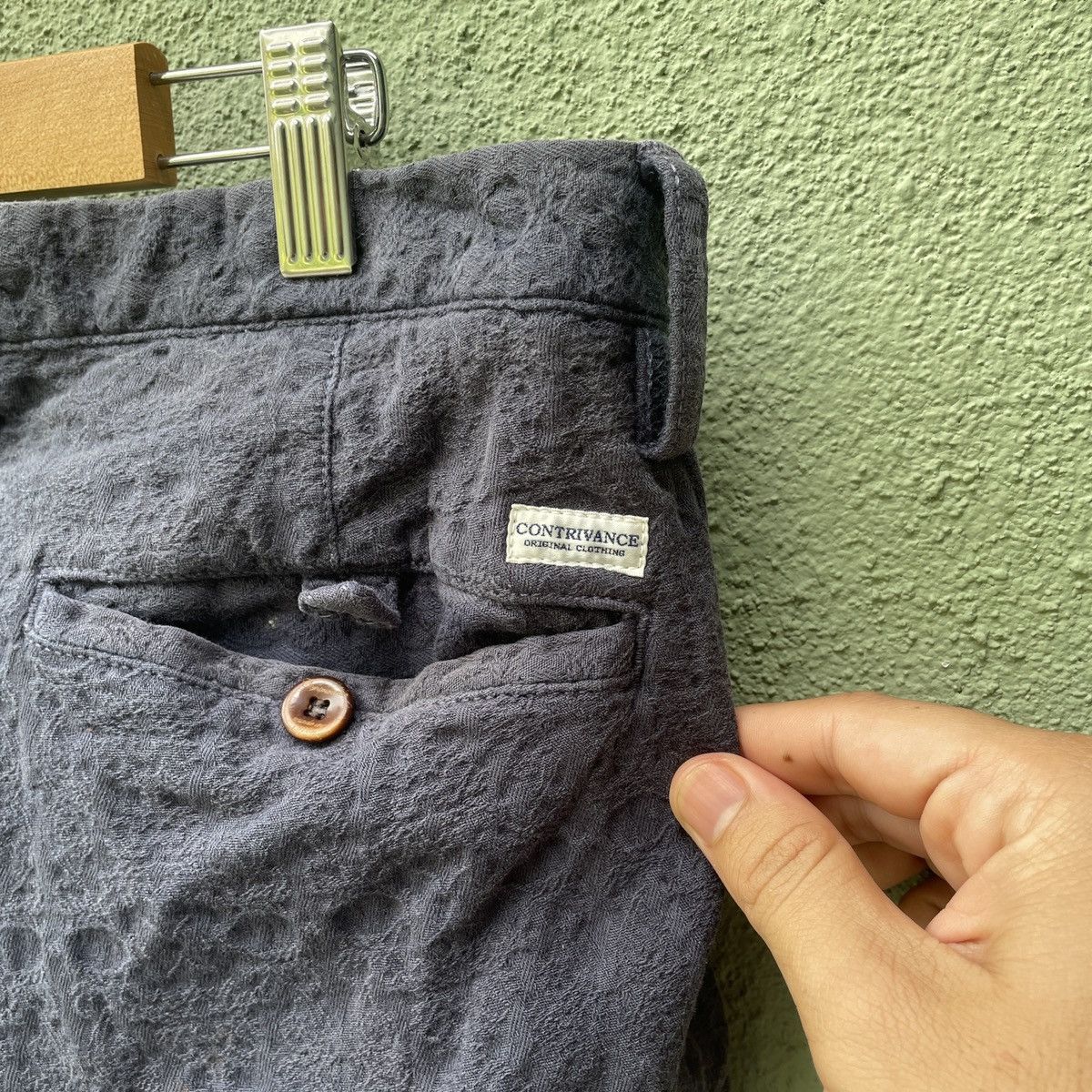 Japanese Brand Vintage CONTRIVANCE Made In Japan Trousers Casual Pants Size US 34 / EU 50 - 10 Thumbnail