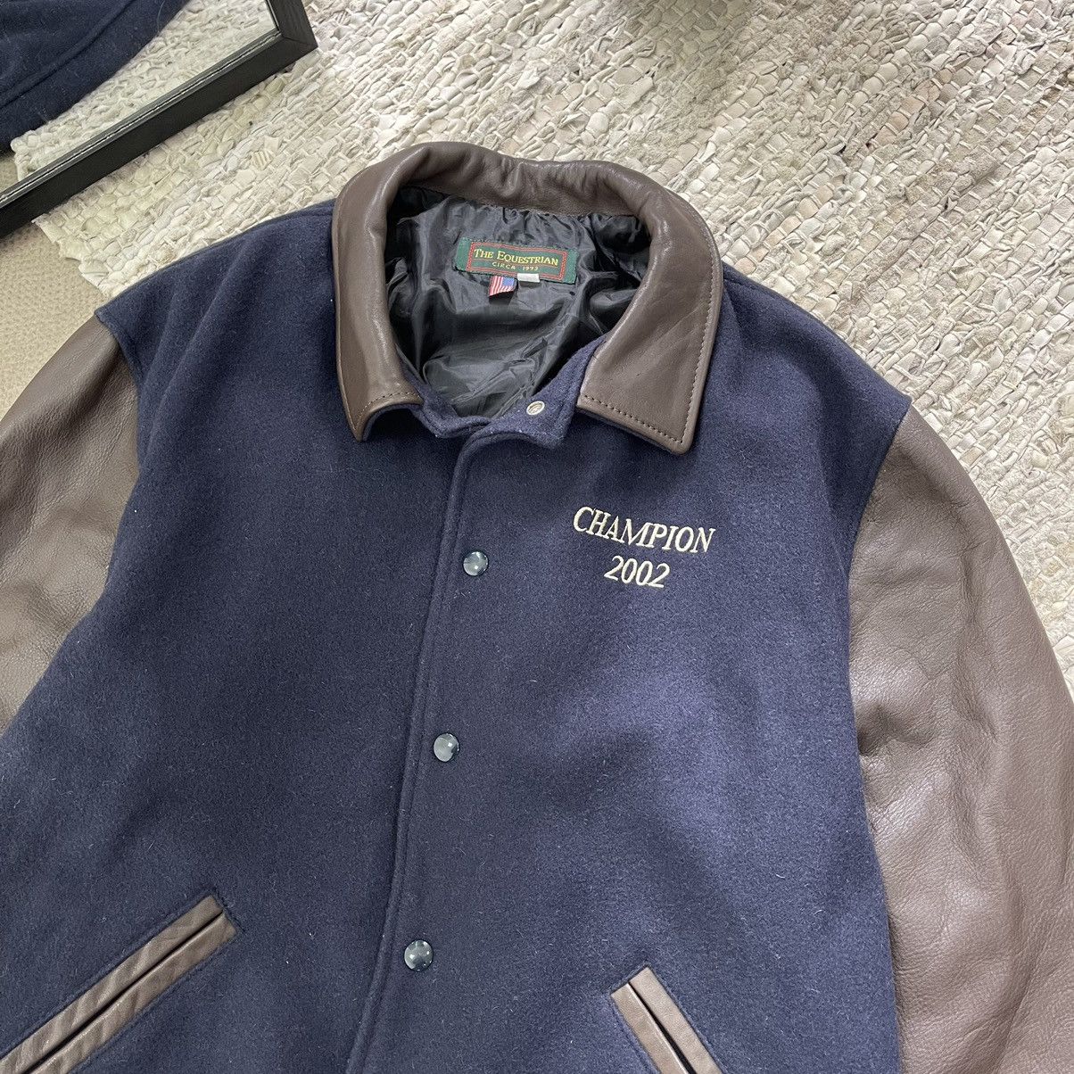Vintage Vintage Champion 2002 Varsity Jacket Size US L / EU 52-54 / 3 - 3 Thumbnail