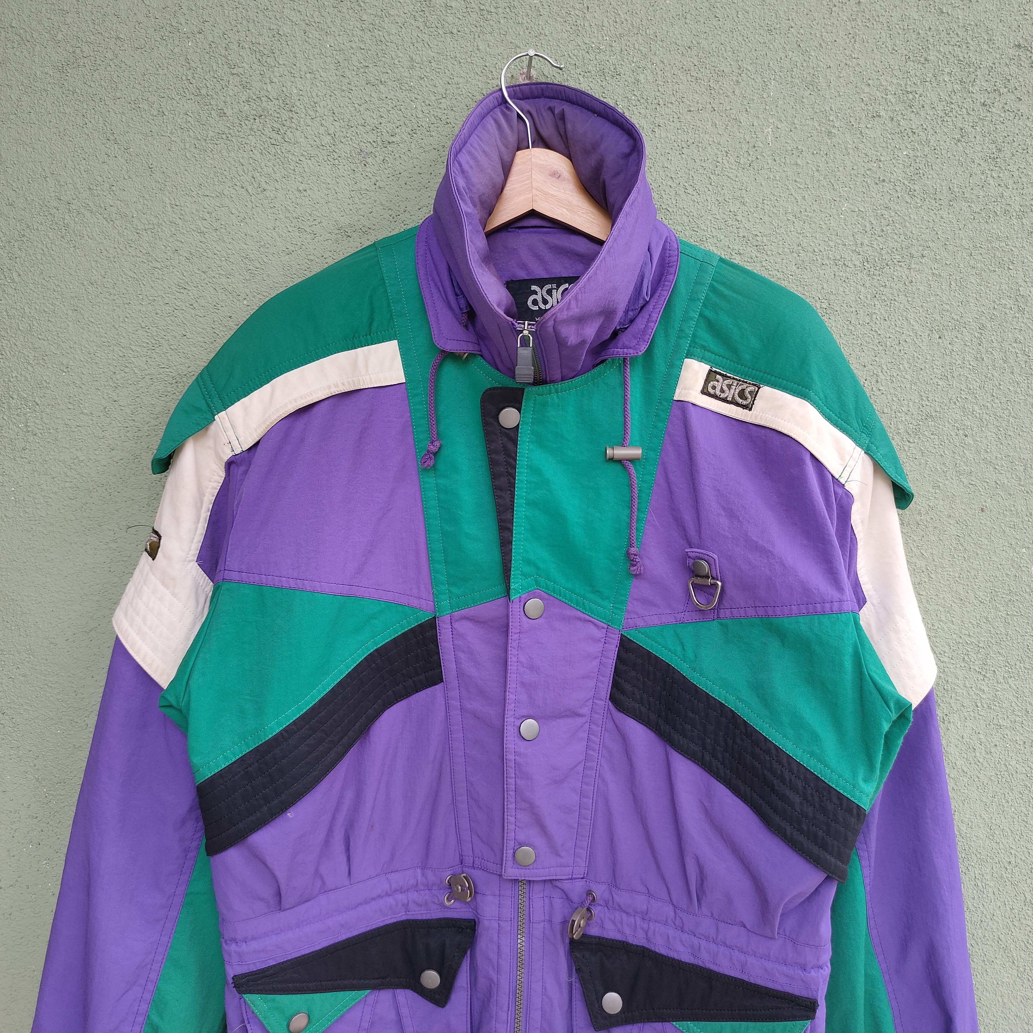Asics 🇯🇵Vintage ASICS Made In Japan Zipper Ups Jacket Size US L / EU 52-54 / 3 - 4 Thumbnail