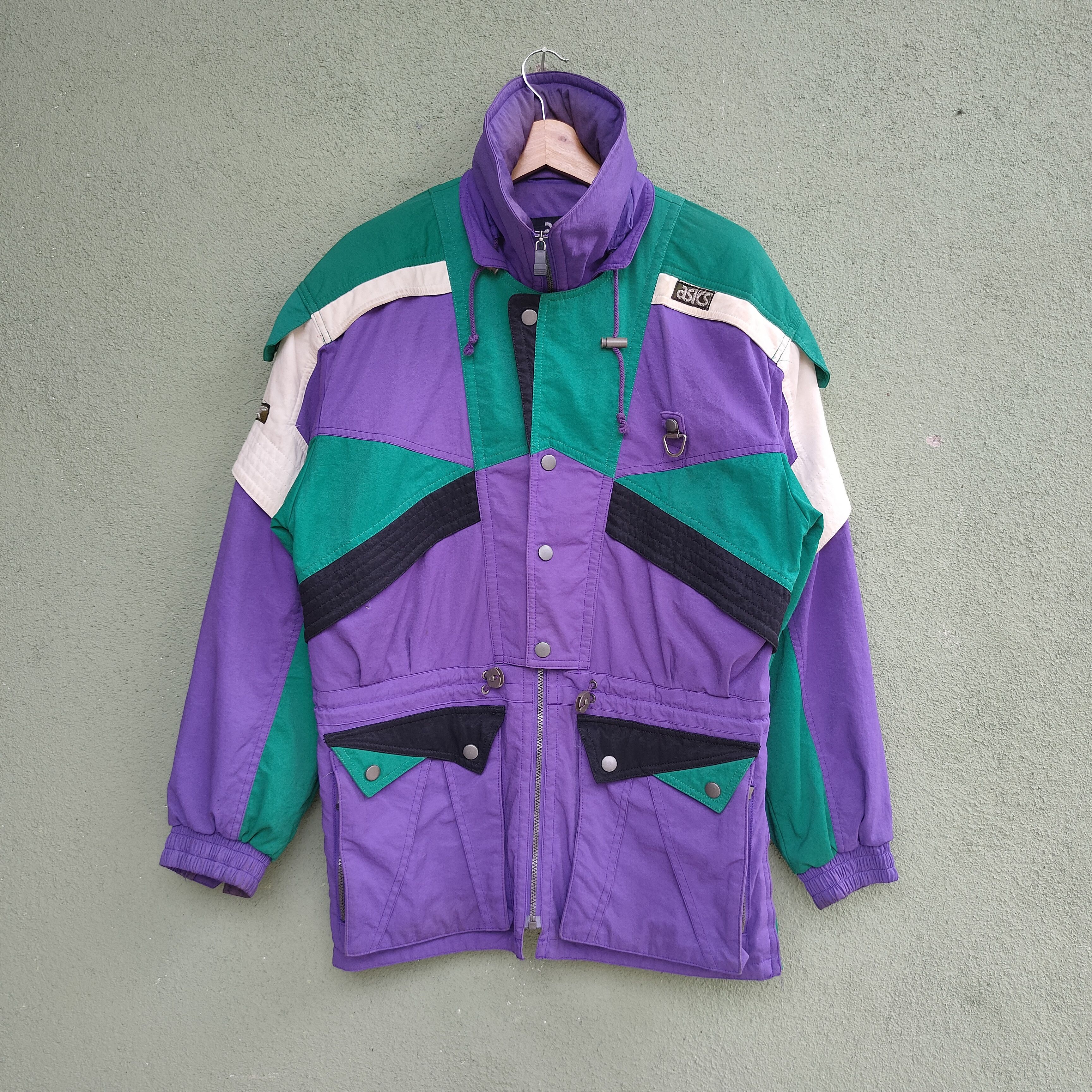 Asics 🇯🇵Vintage ASICS Made In Japan Zipper Ups Jacket Size US L / EU 52-54 / 3 - 1 Thumbnail