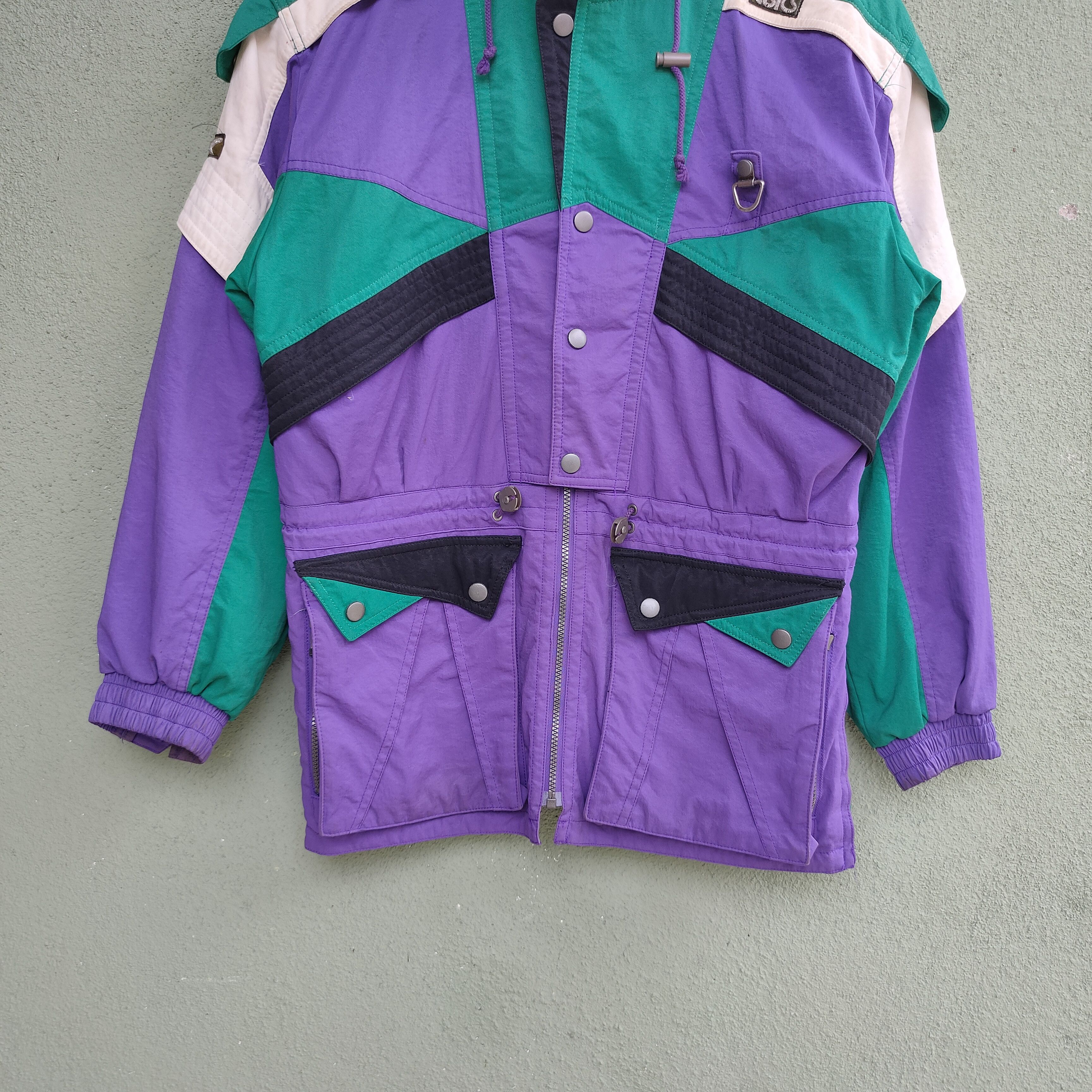 Asics 🇯🇵Vintage ASICS Made In Japan Zipper Ups Jacket Size US L / EU 52-54 / 3 - 3 Thumbnail