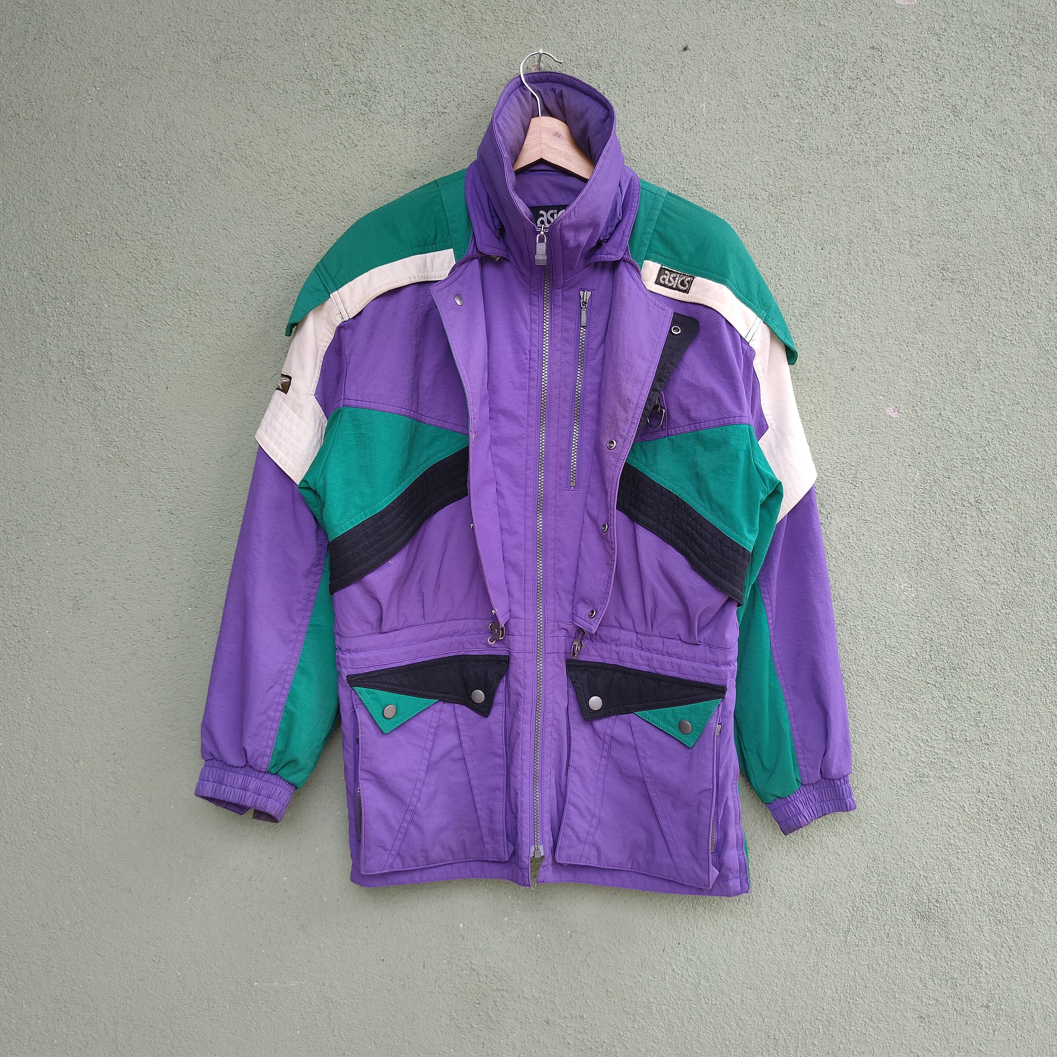 Asics 🇯🇵Vintage ASICS Made In Japan Zipper Ups Jacket Size US L / EU 52-54 / 3 - 2 Thumbnail
