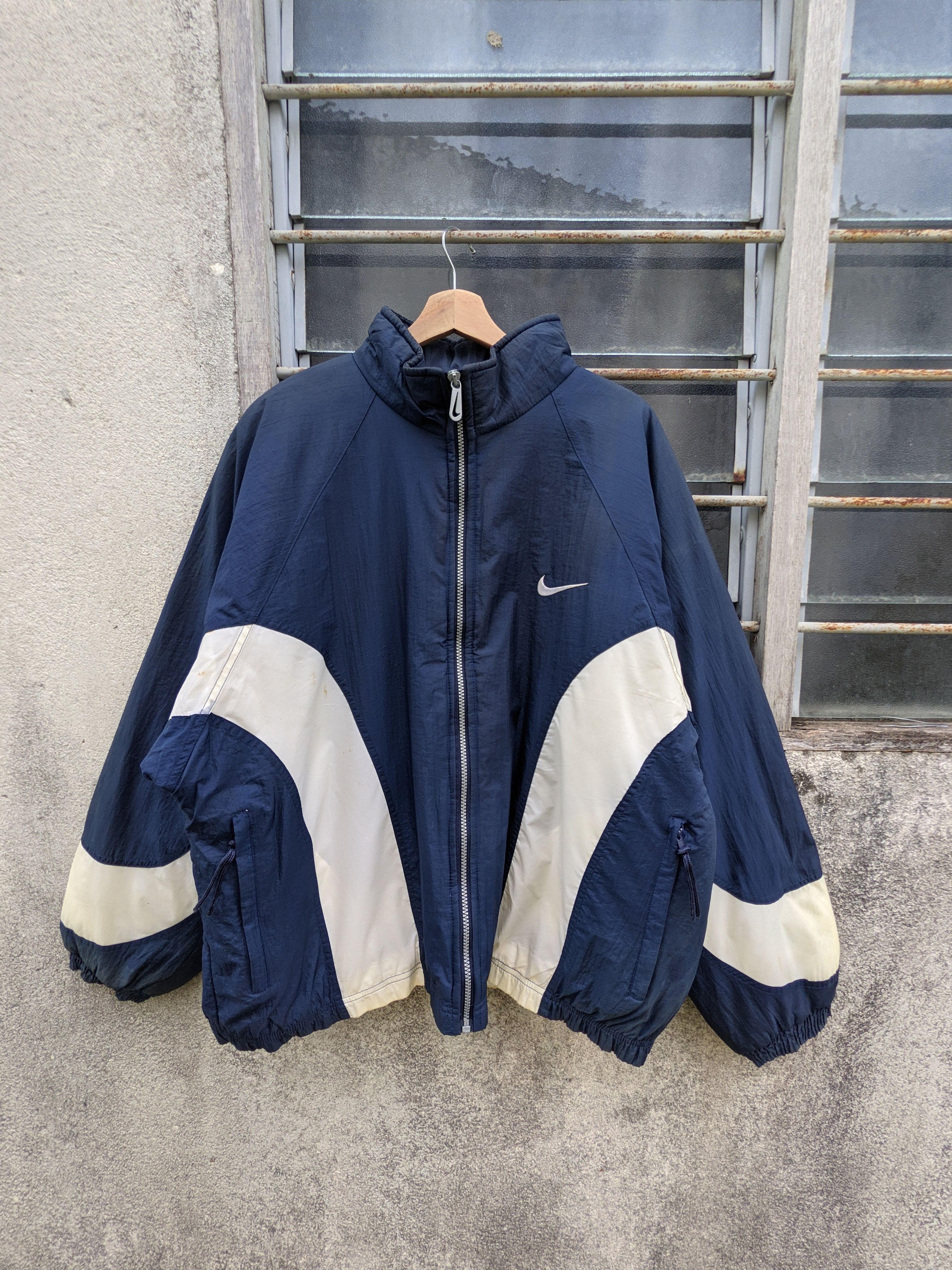 Nike × Vintage ⚡️light layer⚡️Vintage Nike Woven Swoosh Down Jacket Size US XL / EU 56 / 4 - 5 Thumbnail