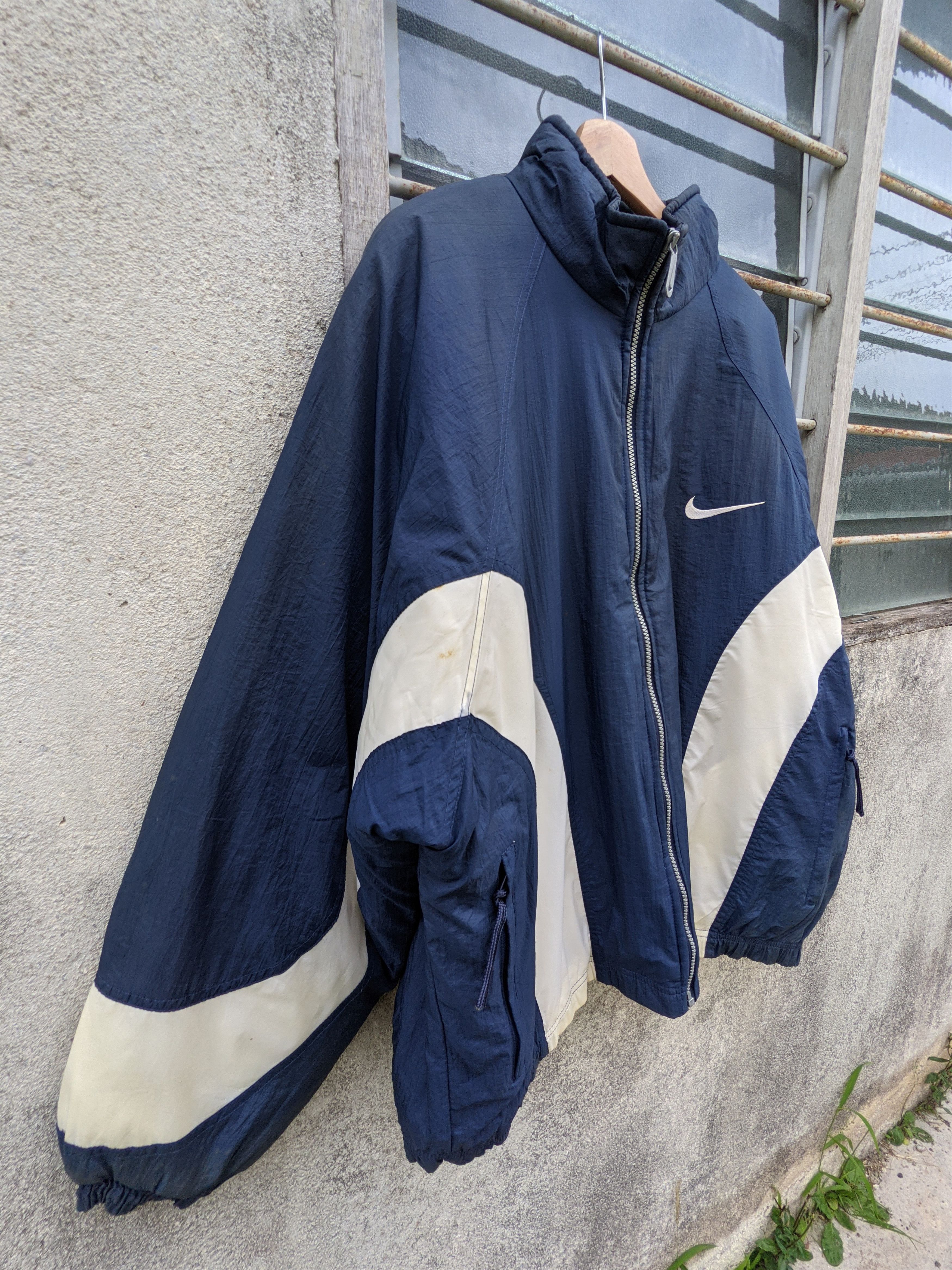 Nike × Vintage ⚡️light layer⚡️Vintage Nike Woven Swoosh Down Jacket Size US XL / EU 56 / 4 - 4 Thumbnail