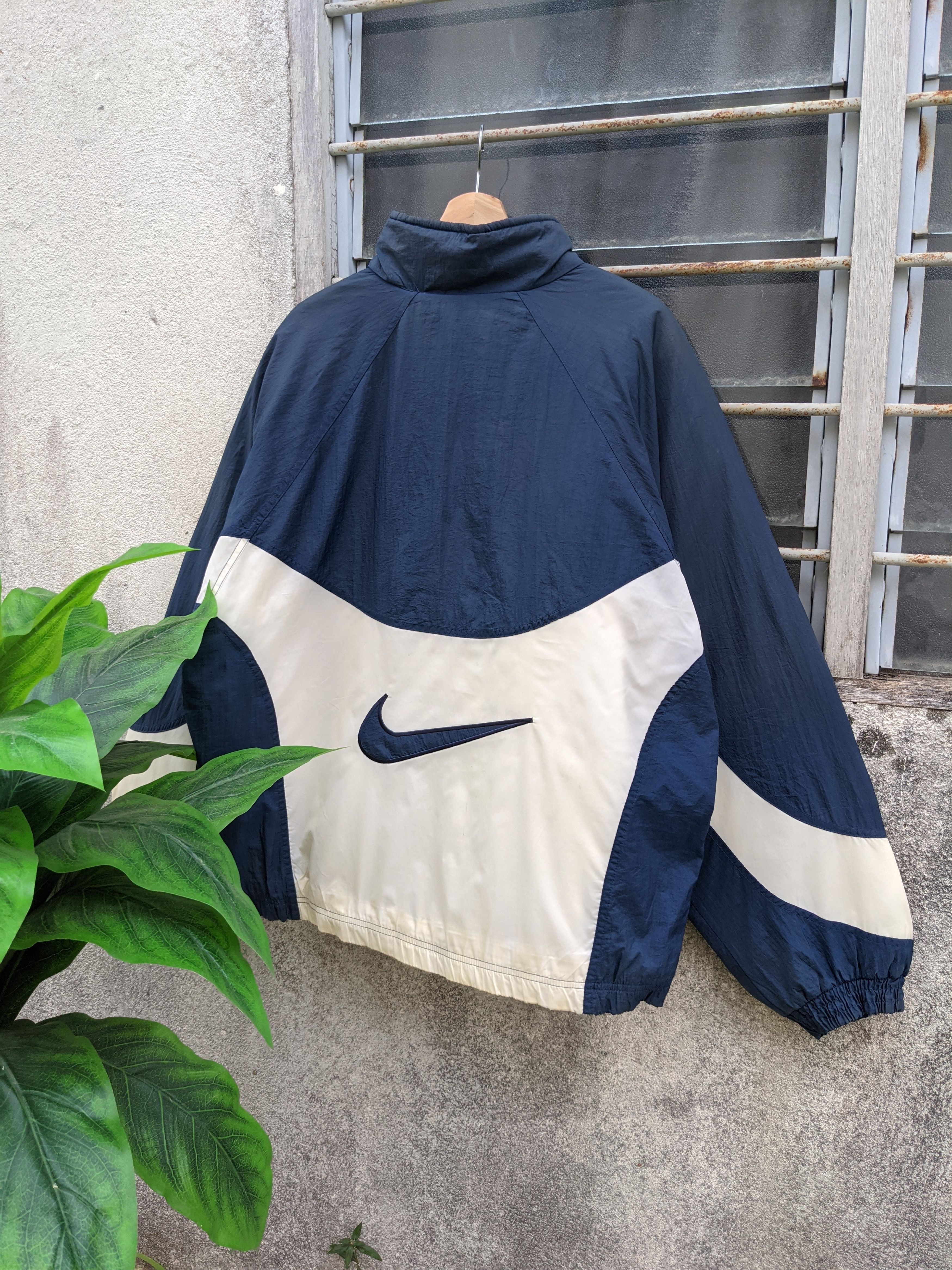 Nike × Vintage ⚡️light layer⚡️Vintage Nike Woven Swoosh Down Jacket Size US XL / EU 56 / 4 - 2 Thumbnail