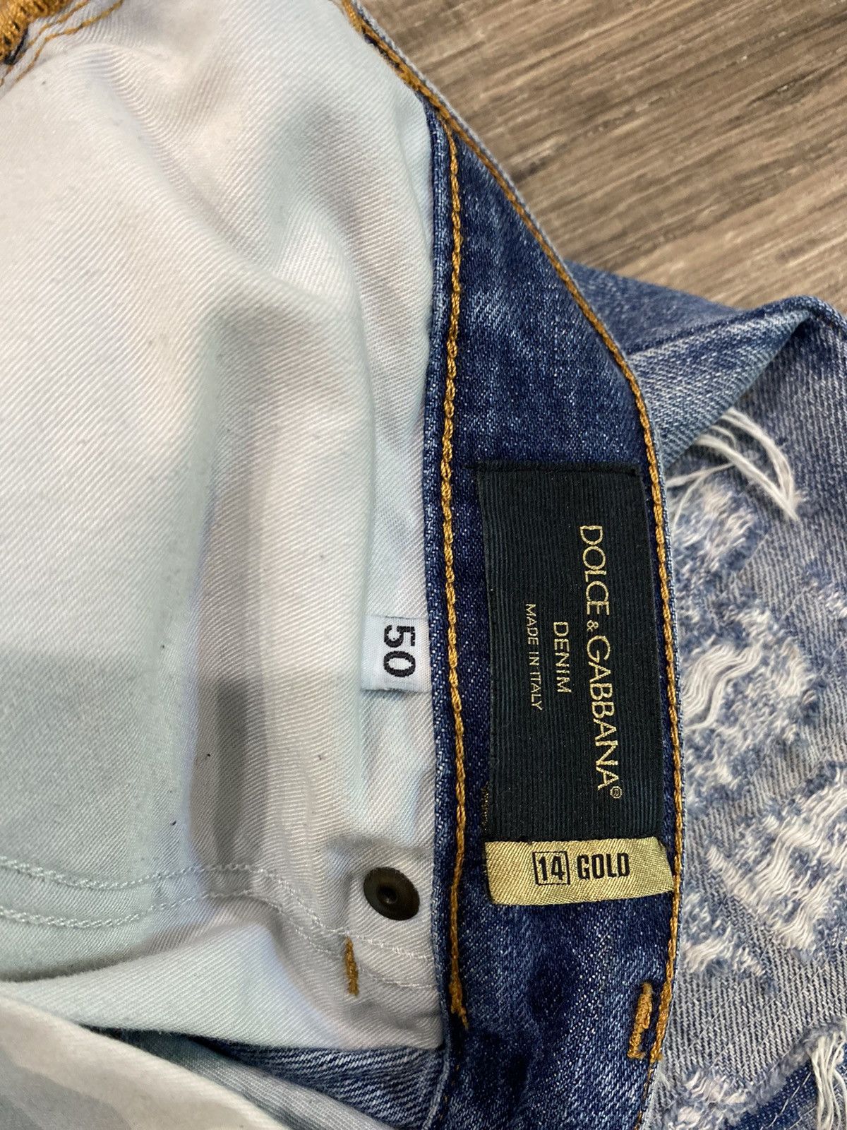 Dolce & Gabbana Vintage Mainline Dolce & Gabbana Over Repair Denim Size US 34 / EU 50 - 5 Thumbnail