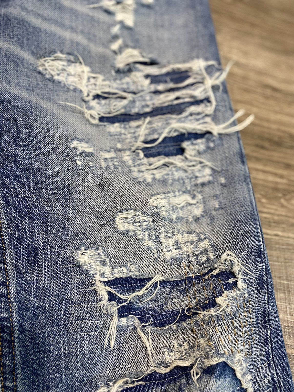 Dolce & Gabbana Vintage Mainline Dolce & Gabbana Over Repair Denim Size US 34 / EU 50 - 2 Thumbnail