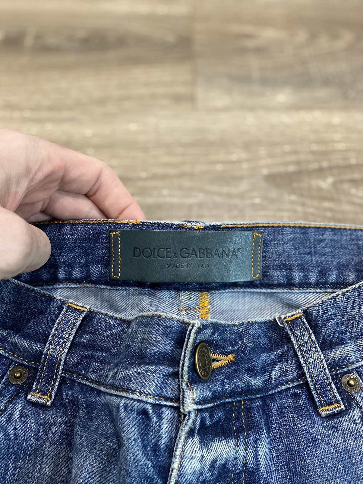 Dolce & Gabbana Vintage Mainline Dolce & Gabbana Over Repair Denim Size US 34 / EU 50 - 4 Thumbnail