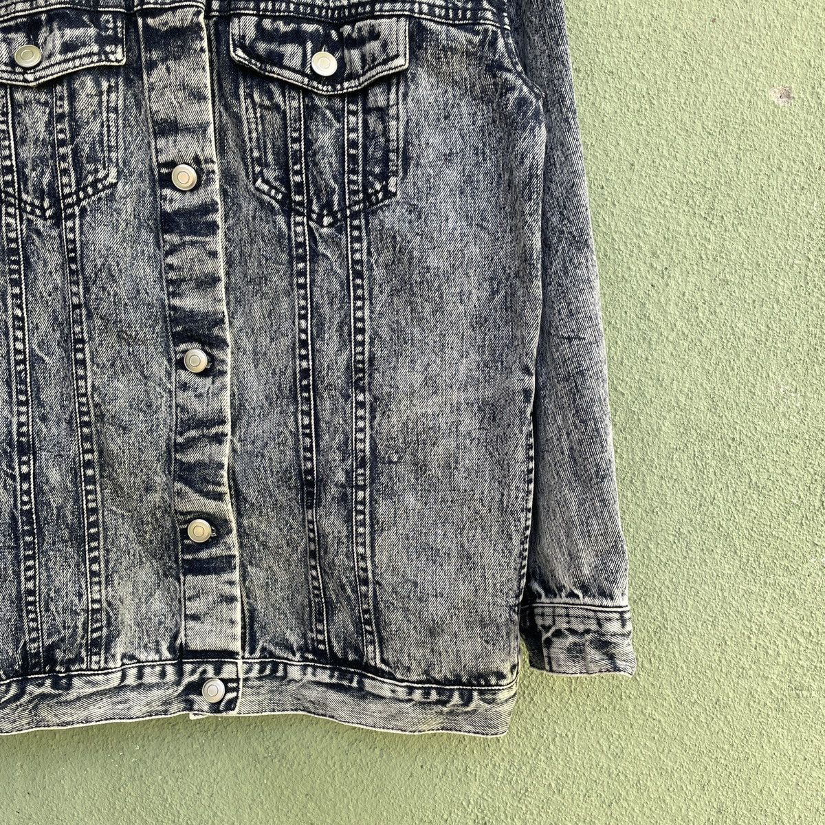 Vintage UNBRANDED Button Ups Asics Wash Denim Jacket
