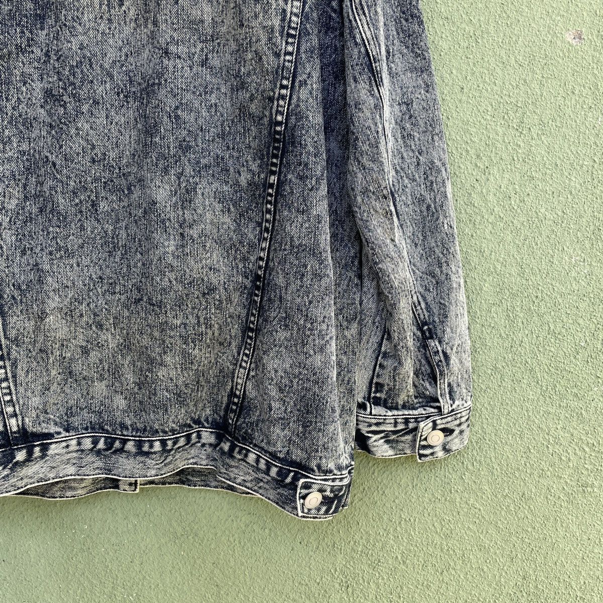 Vintage UNBRANDED Button Ups Asics Wash Denim Jacket
