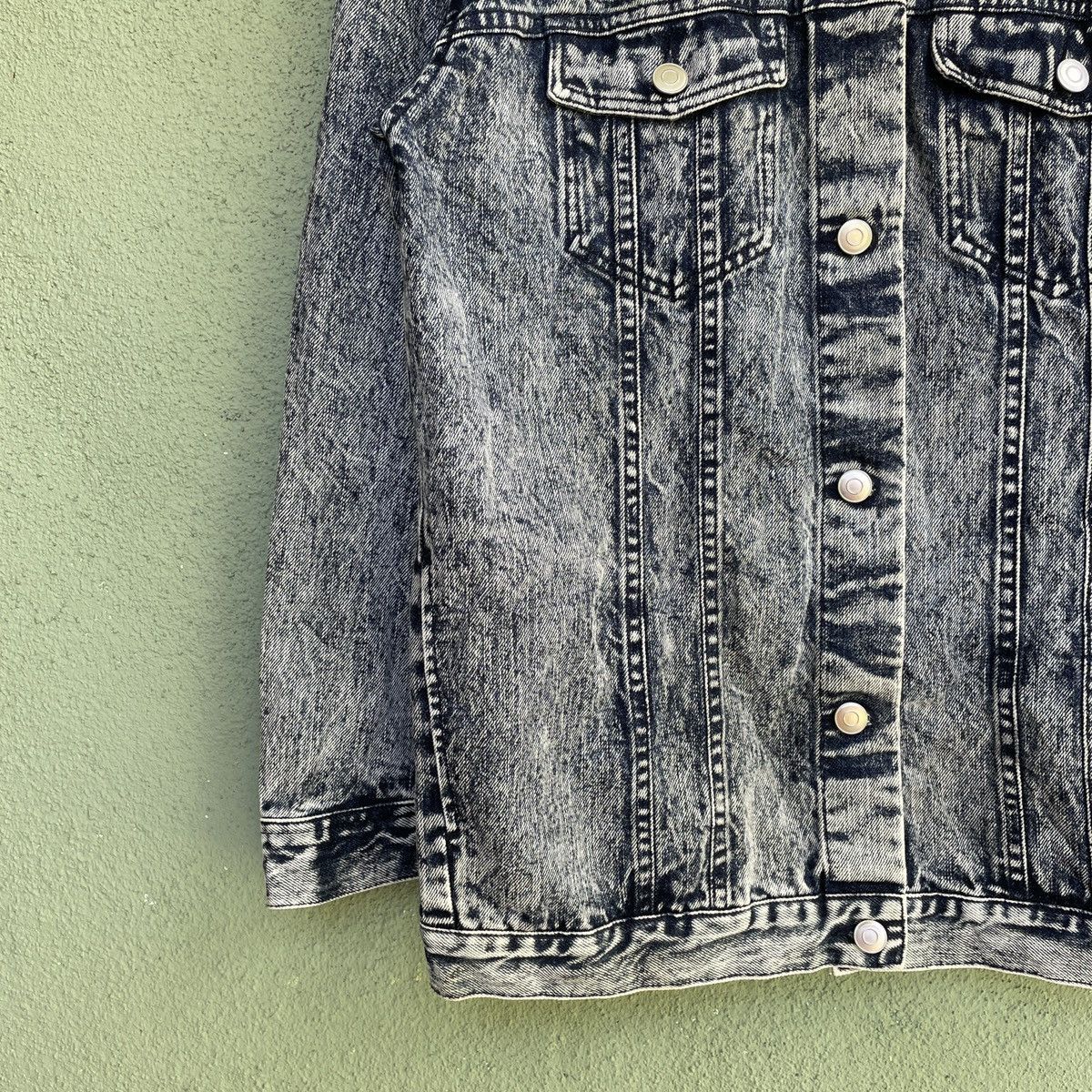 Vintage UNBRANDED Button Ups Asics Wash Denim Jacket
