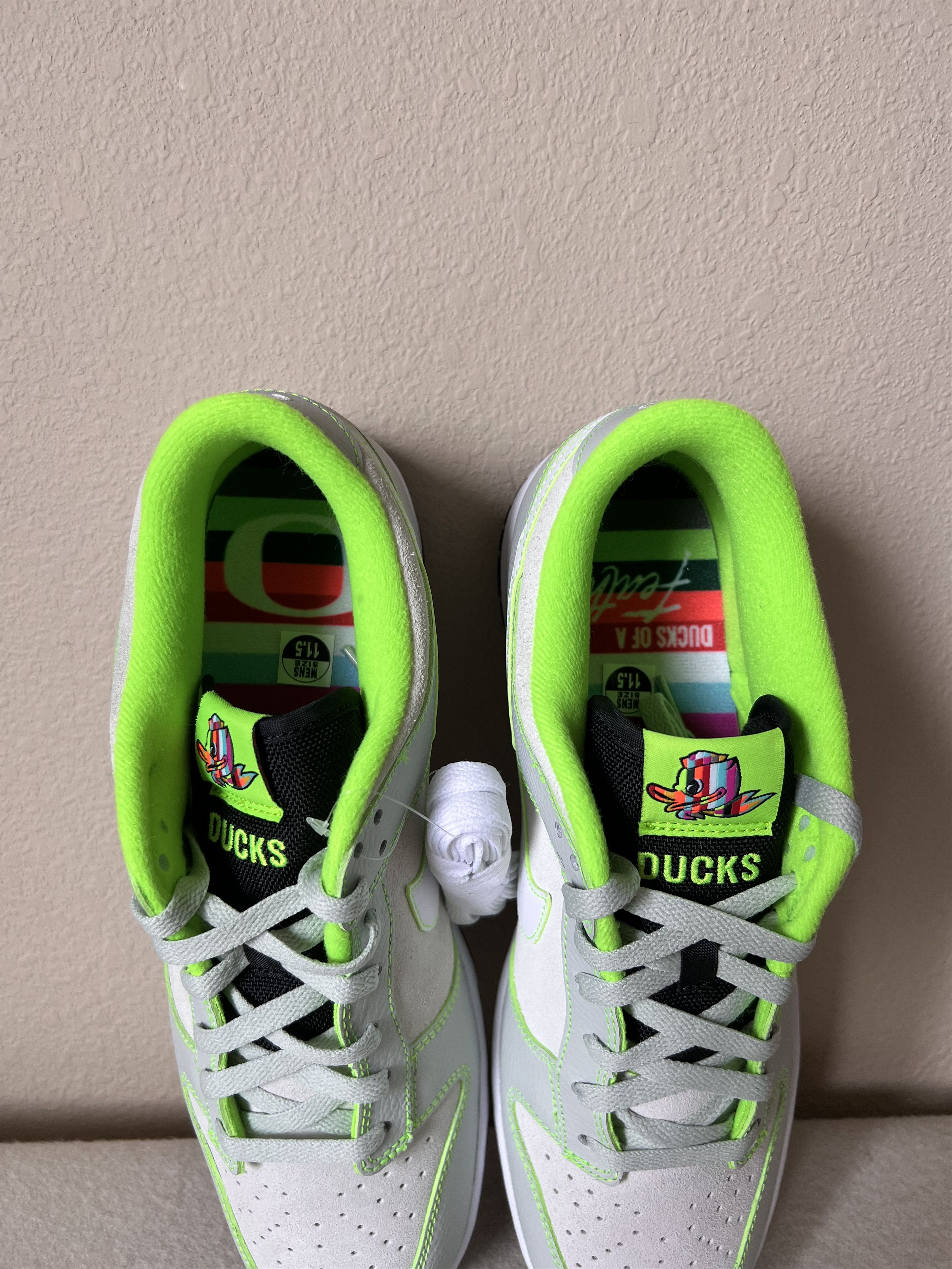 Nike Nike Dunk Low PE Oregon Ducks Size US 11.5 / EU 44-45 - 8 Thumbnail