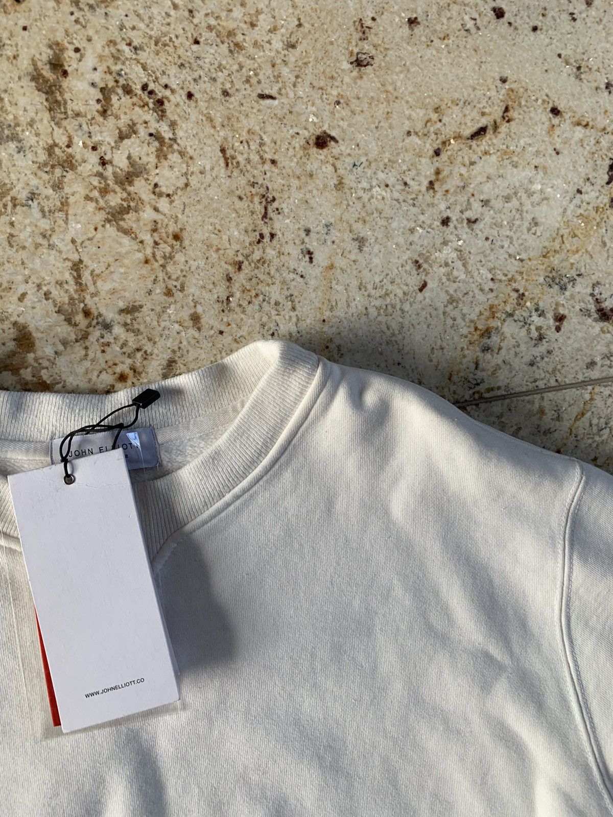 John Elliott Replica Crewneck Sweater in White Size US XS / EU 42 / 0 - 6 Thumbnail