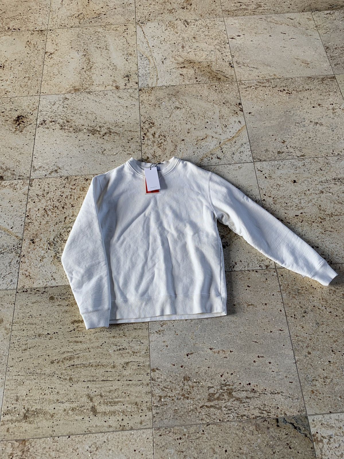 John Elliott Replica Crewneck Sweater in White Size US XS / EU 42 / 0 - 1 Thumbnail